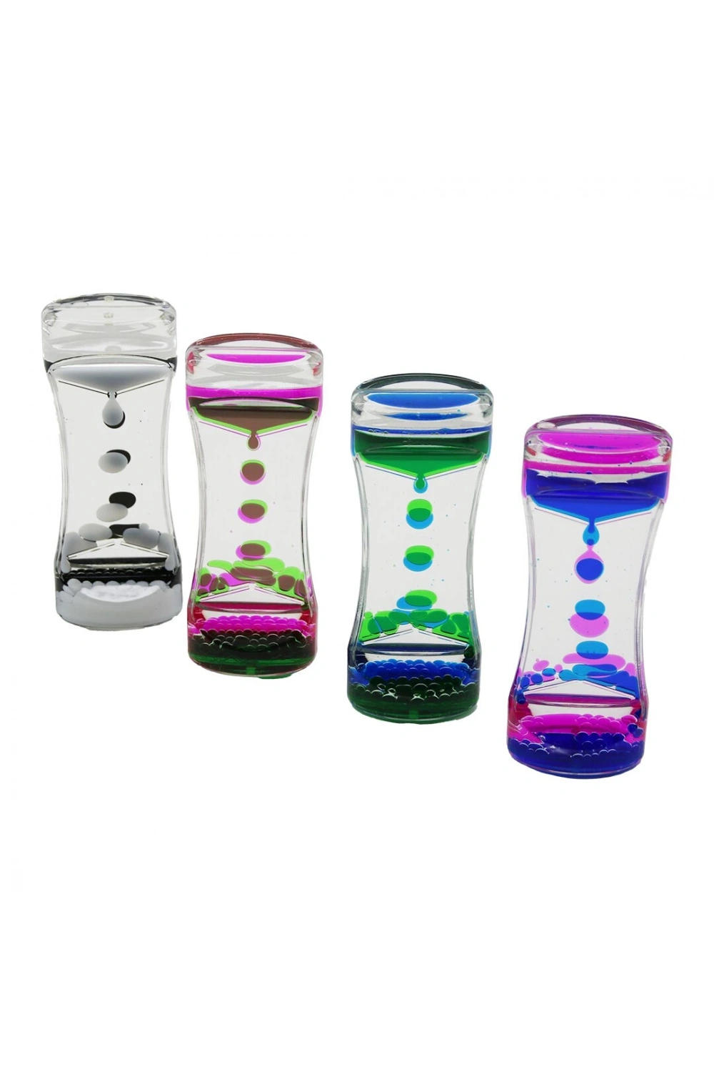 Pablıto Pbt-265 ( Çift Renk Su ) ( Çift Katlı ) ( Dar Şişe Model ) Sulu Kum Saati ( Mika Akrilik Plastik ) ( 13.7 X 5.2 X 3.3cm )*144