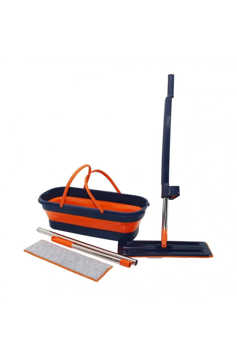 Pablıto Pbt-327 (kendinden Sıkmalı) (katlanır& Tekerli Kovalı) Mop Seti (yedek Bezli)(360° Başlık=11.5x41cm& Sap:130cm)*50