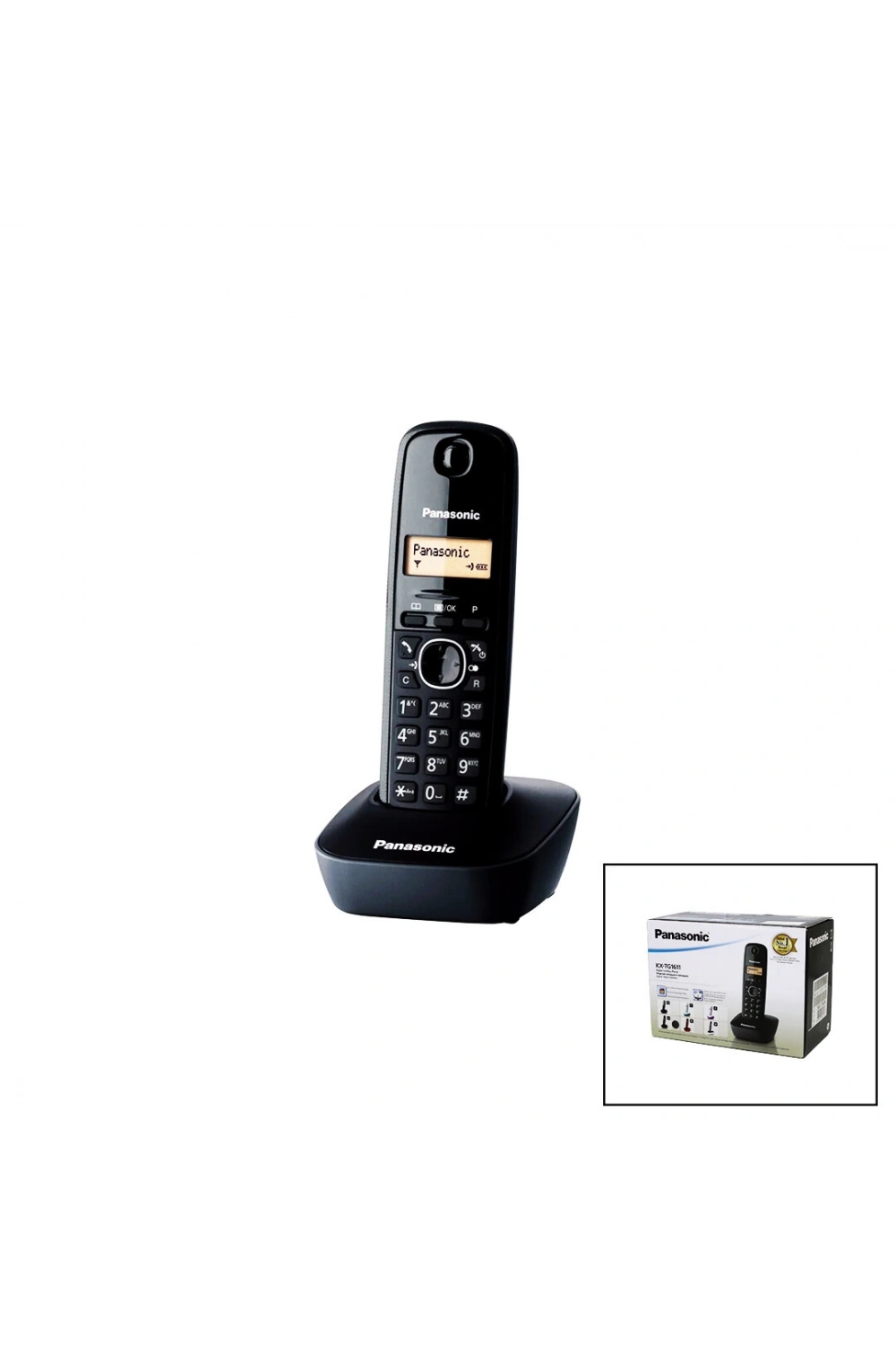 Panasonic Kx-tg1611 ( Siyah & Oval ) Kablosuz Dijital Telsiz Telefon*30