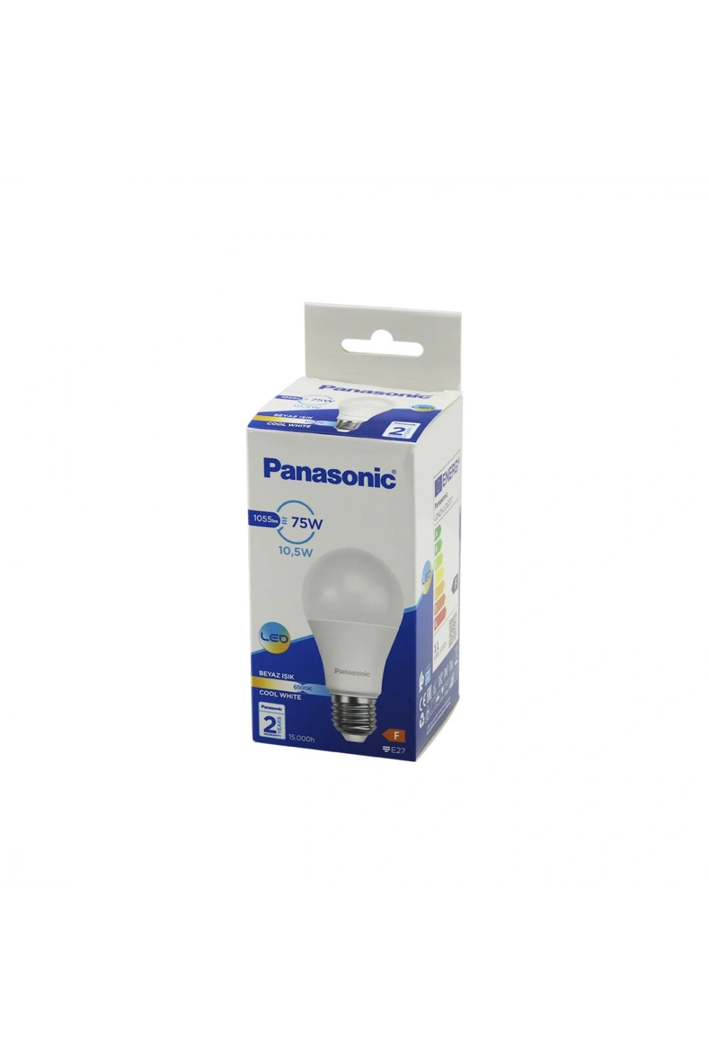 Panasonic (ldach-11-dg-3t7 ) (cool White & Beyaz) (10.5w=75w) (e27) Led Ampul (1055lm) (6500k) (15000 Saat Ömür)*20x5