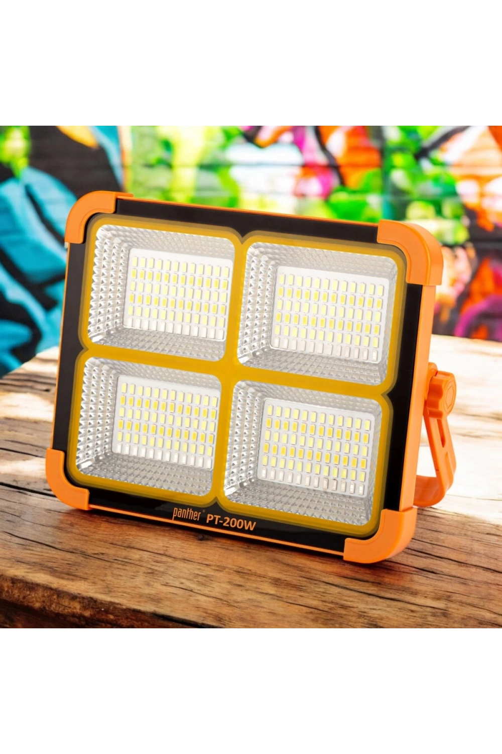 Panther Pt-200w Usb Şarjlı Solar Projektör