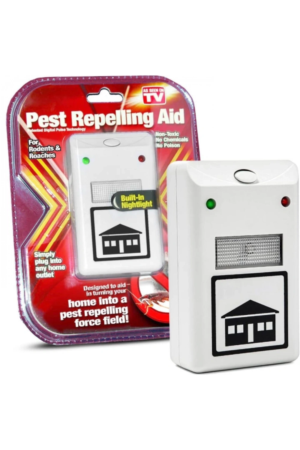 Pest Repeller Böcek Sinek Haşere Fare Kovucu Ultrasonik Zararlı Kovar Cihaz