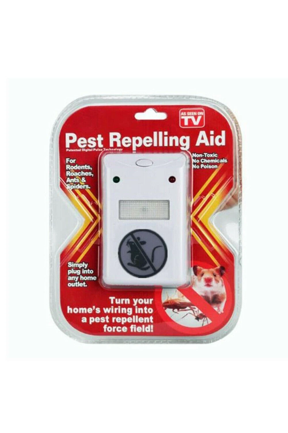 Pest Repeller Böcek Sinek Haşere Fare Kovucu Ultrasonik Zararlı Kovar Cihaz