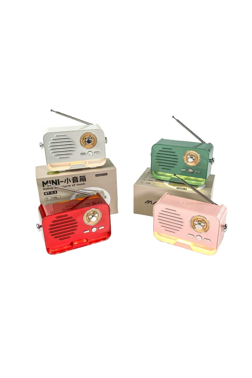 Platoon Bluetooth 5.3 Mini Retro Radyo PL-4707