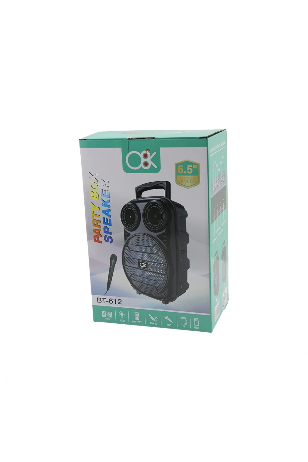 Platoon Bt-612 ( 6.5 ) Bluetooth Wireless Mikrofonlu Hoparlör & Speaker ( Usb Sarjlı ) ( Aux & Tf & Usb) *18