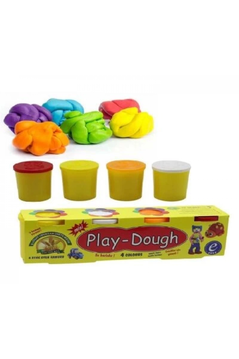 Play Dough Ern-005 ( 4pcs Mini ) Oyun Hamuru*96