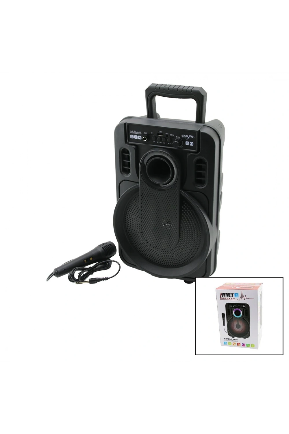 Portable Abs-8101 Pl-4435 ( 8) Speaker Hoparlör ( Bluetooth ) ( Mikrofonlu ) ( Işıklı ) ( Usb & Tf & Aux & Mıc )*8