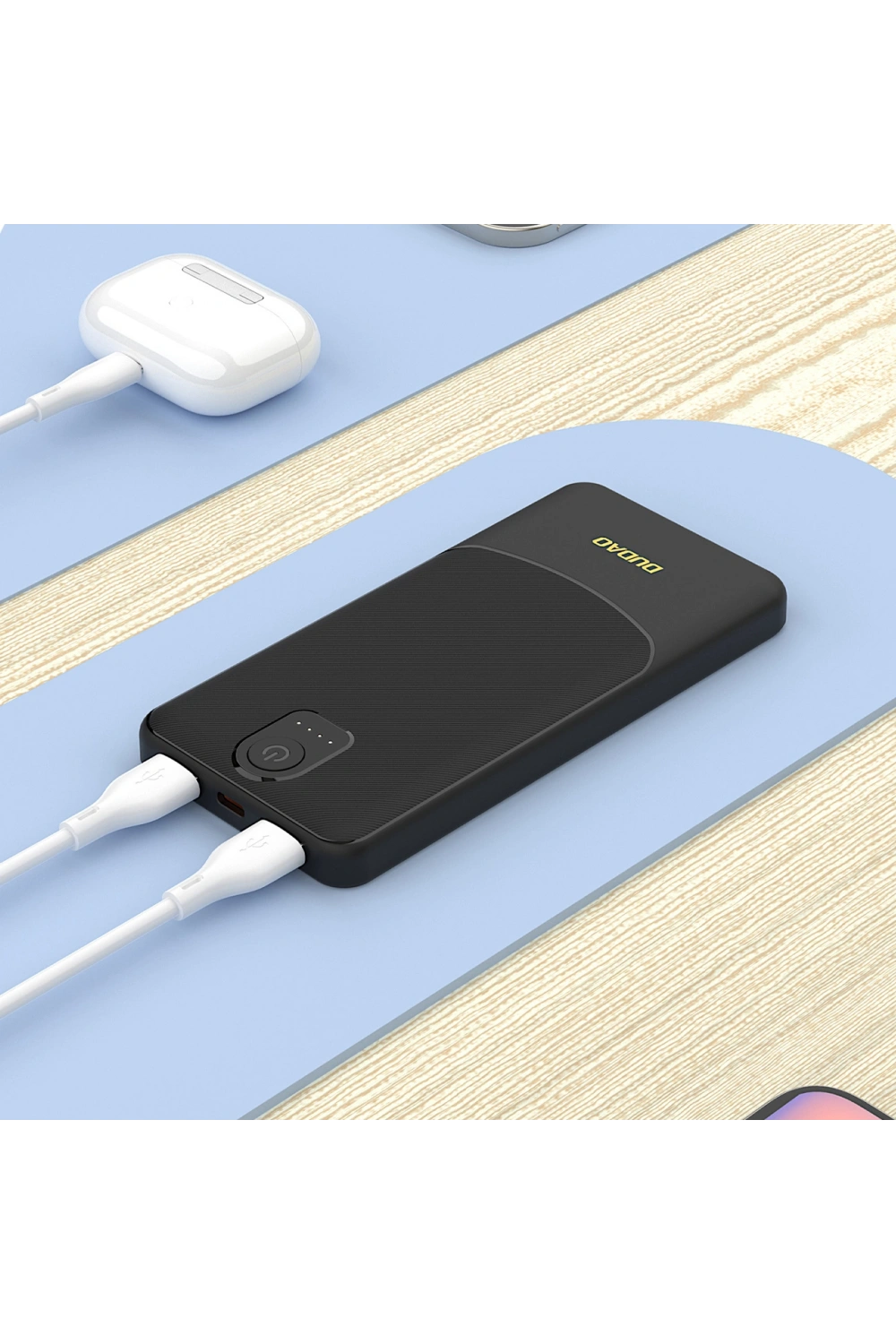 Powerbank Dudao K10 10000mah 2.4a 2 X Usb-a - Siyah