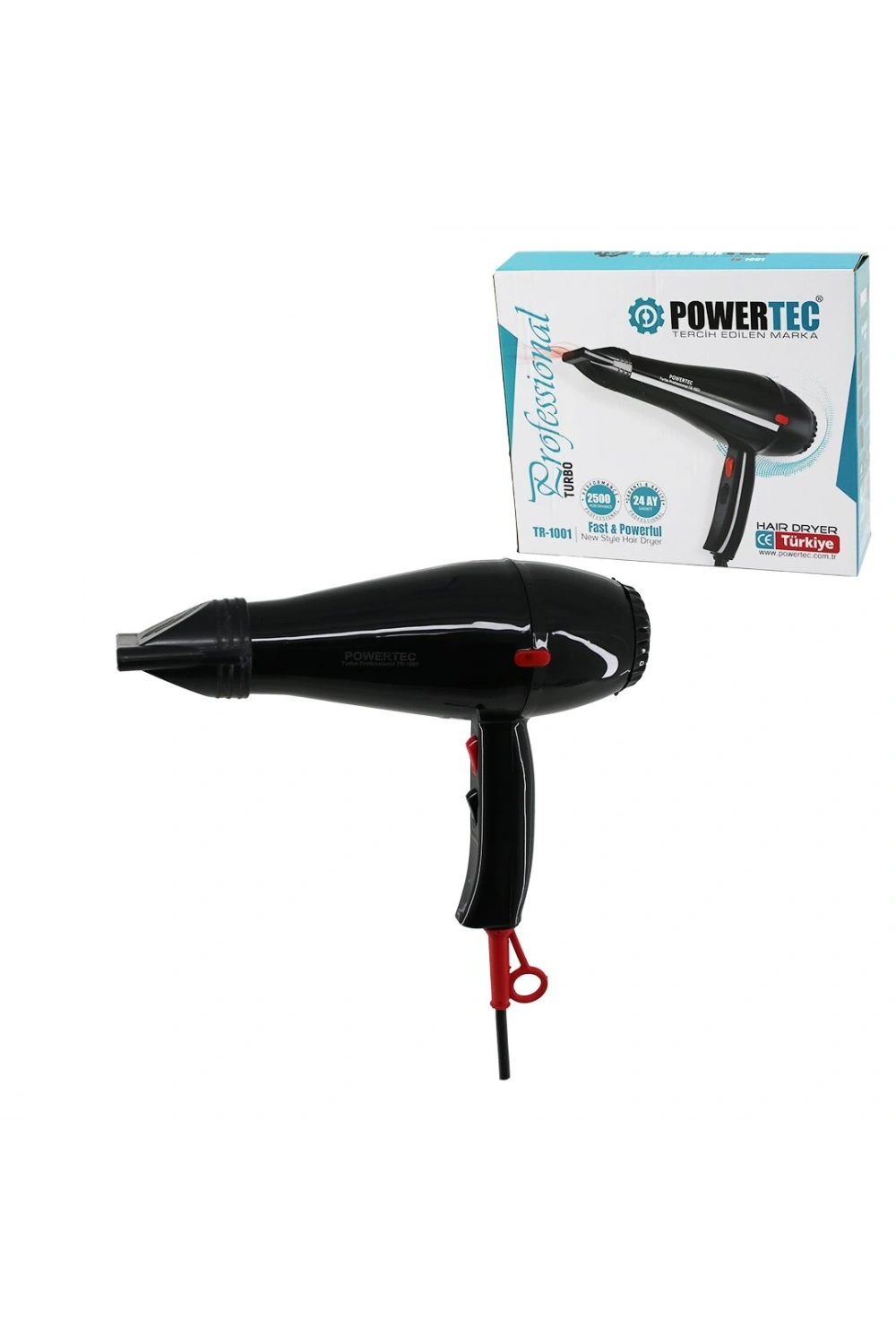 Powertec Tr-1001 Saç Kurutma & Fön Makinesi 2500w Perform*12