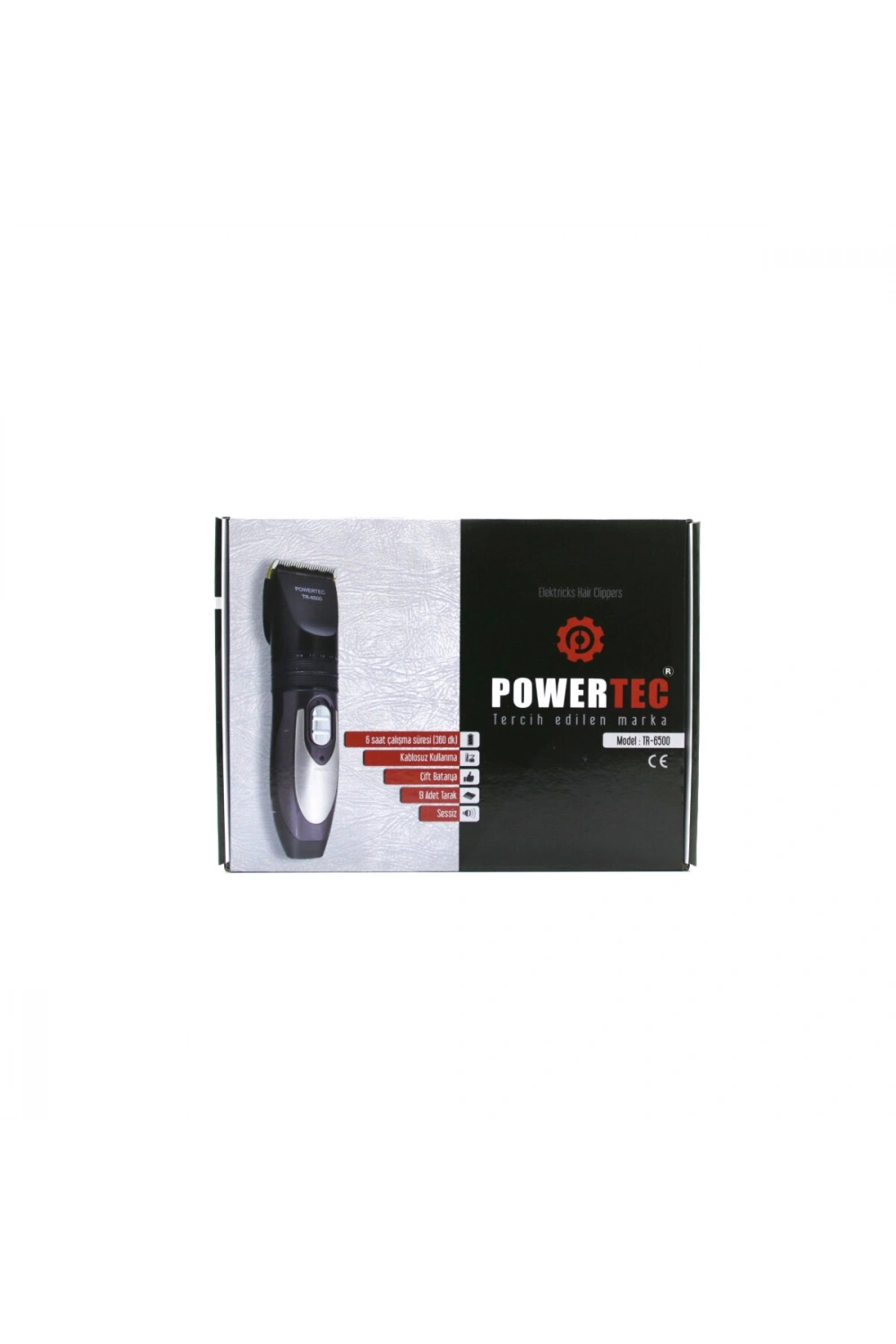Powertec Tr-6500 Şarzlı Traş Makinesi 2 Batarya*20