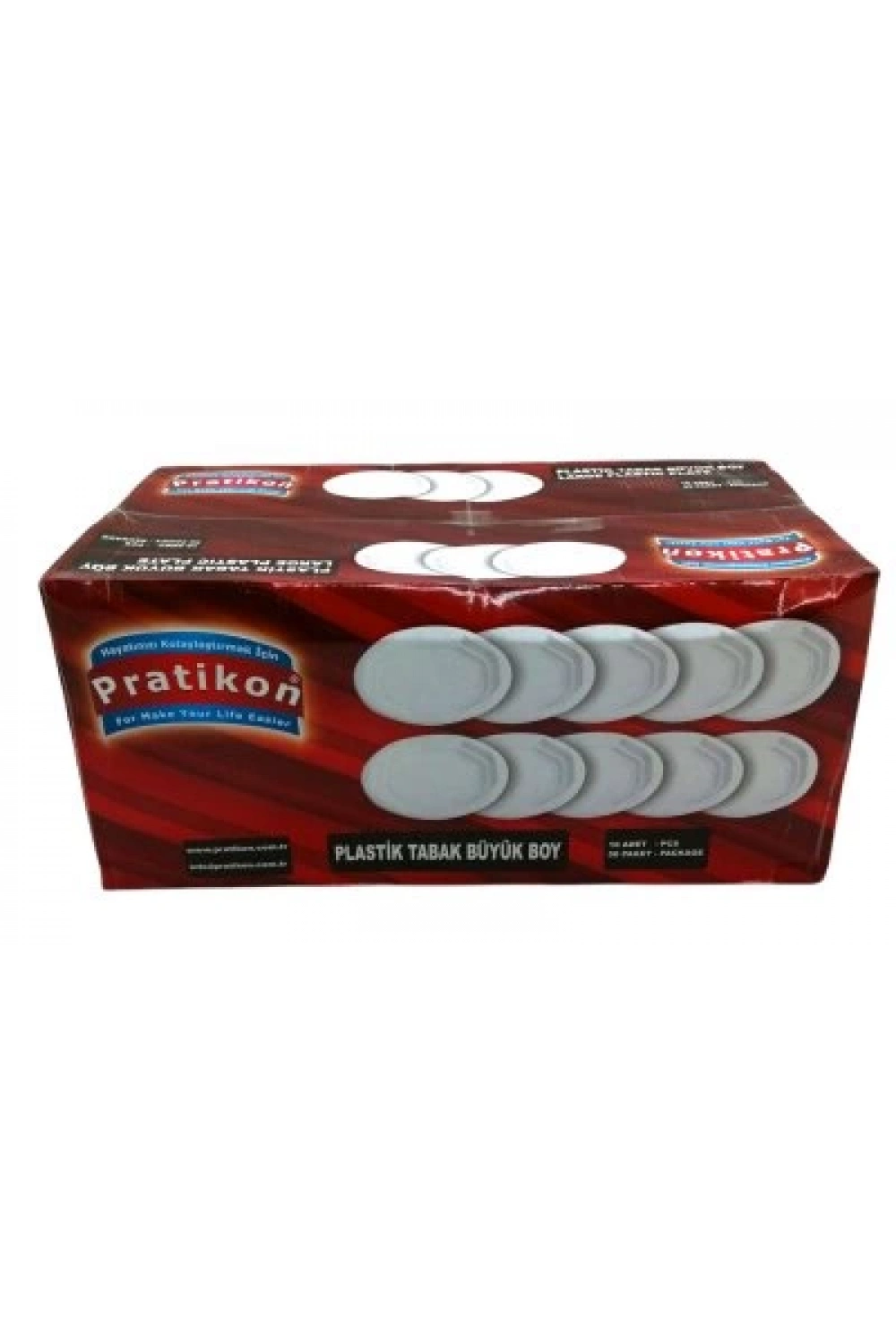 Pratikon Pr-1144 ( Büyük & Plastik ) Tabak 10pcs*50=k