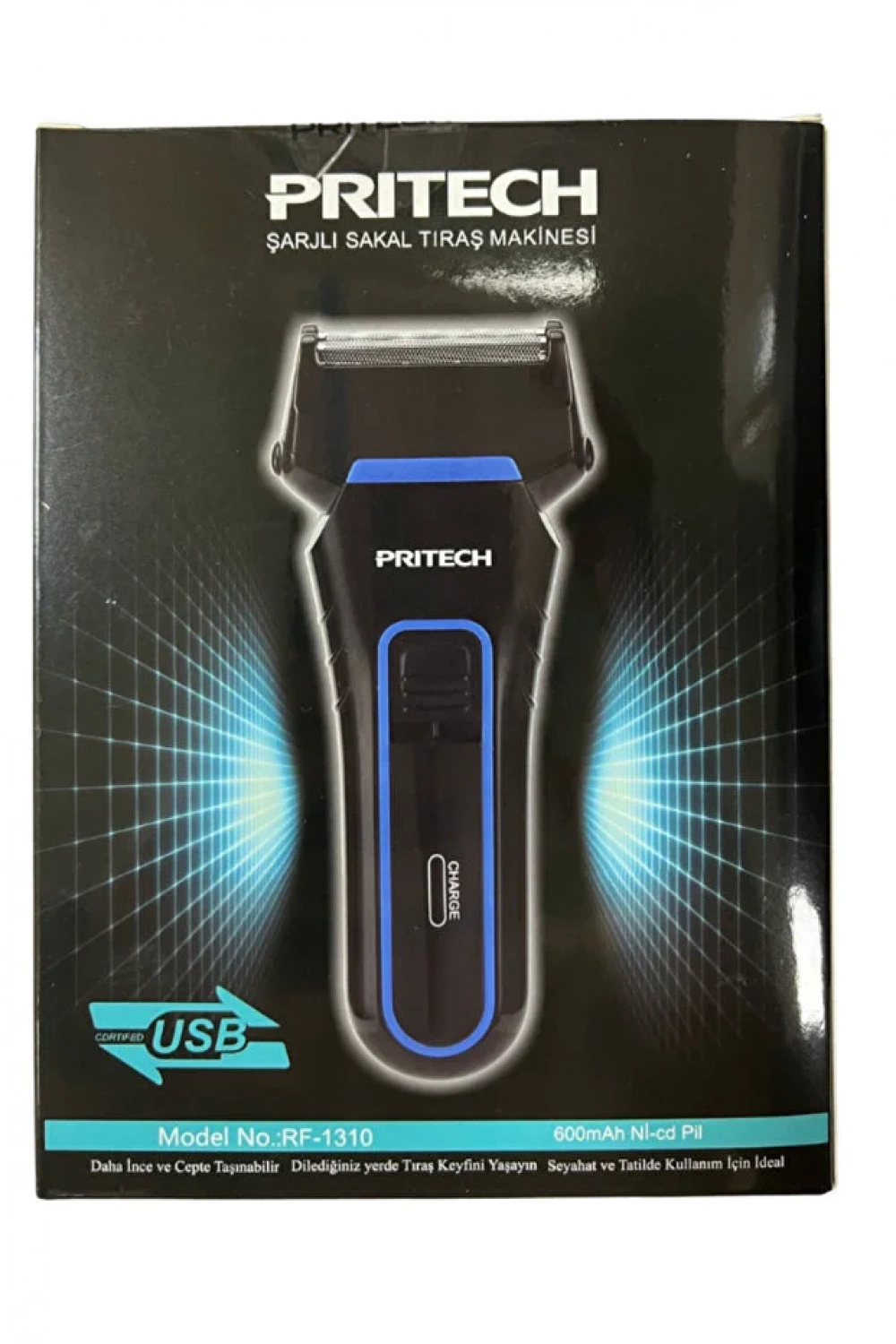 Pritech Şarjlı Sakal Tıraş Makinesi Seyahat Rf-1310