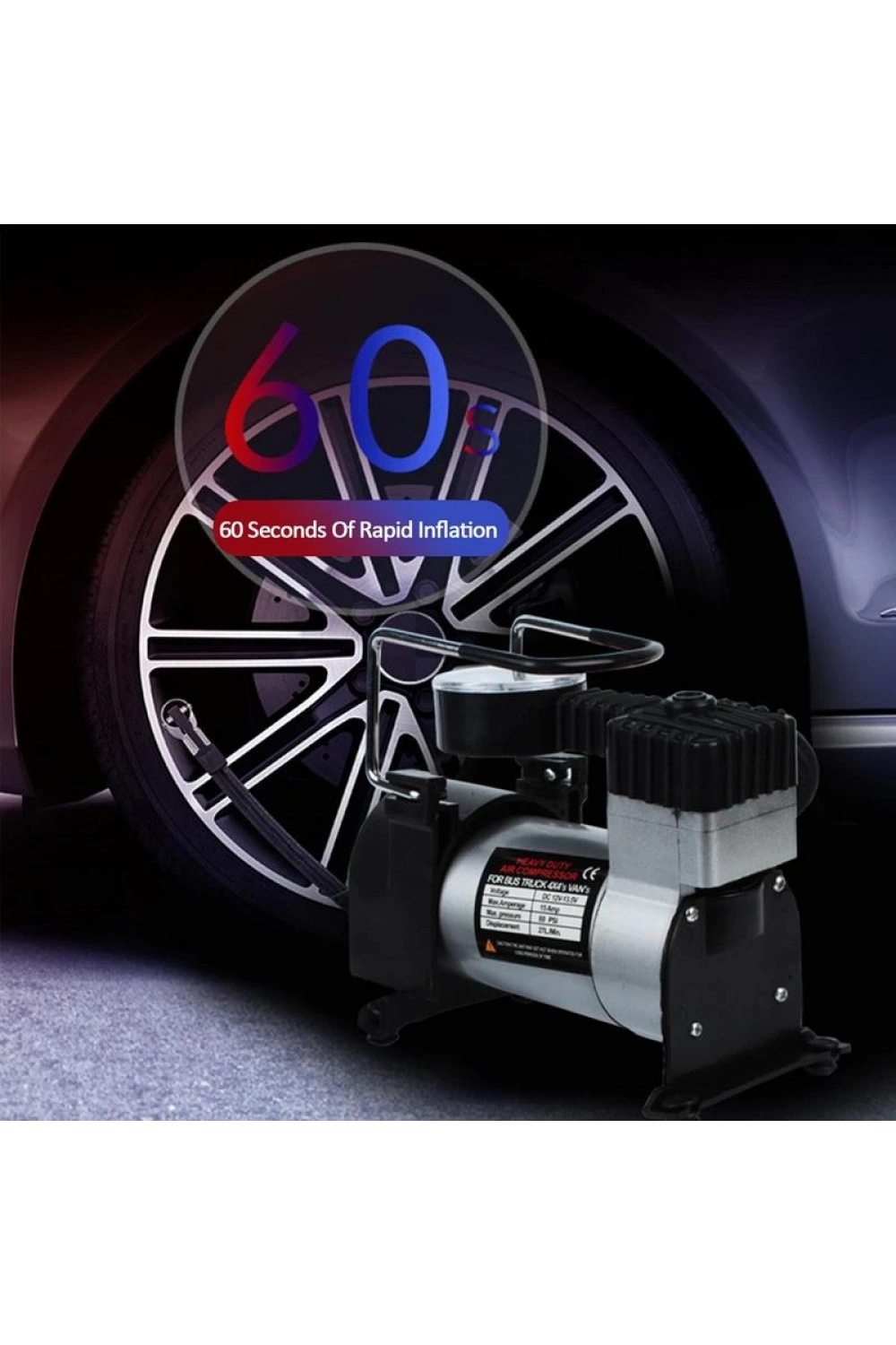 Profesyonel Metal Oto Araç Hava Kompresörü 12v