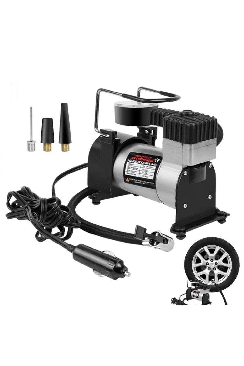 Profesyonel Metal Oto Araç Hava Kompresörü 12v