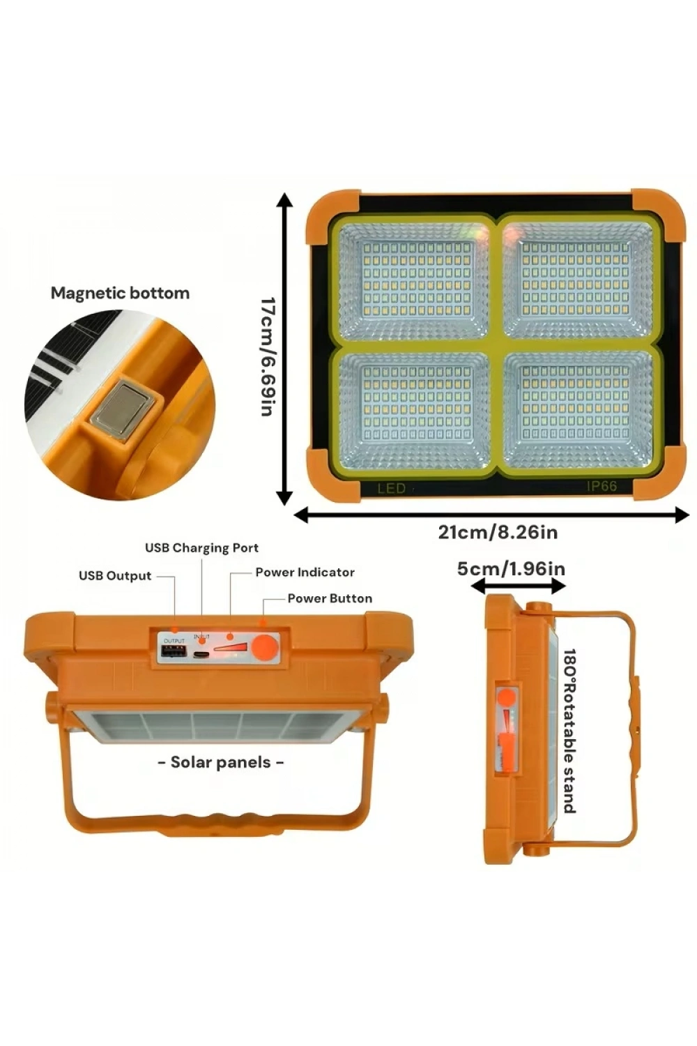 Prokama Ledli Solar Projektör 200w Bk-200w