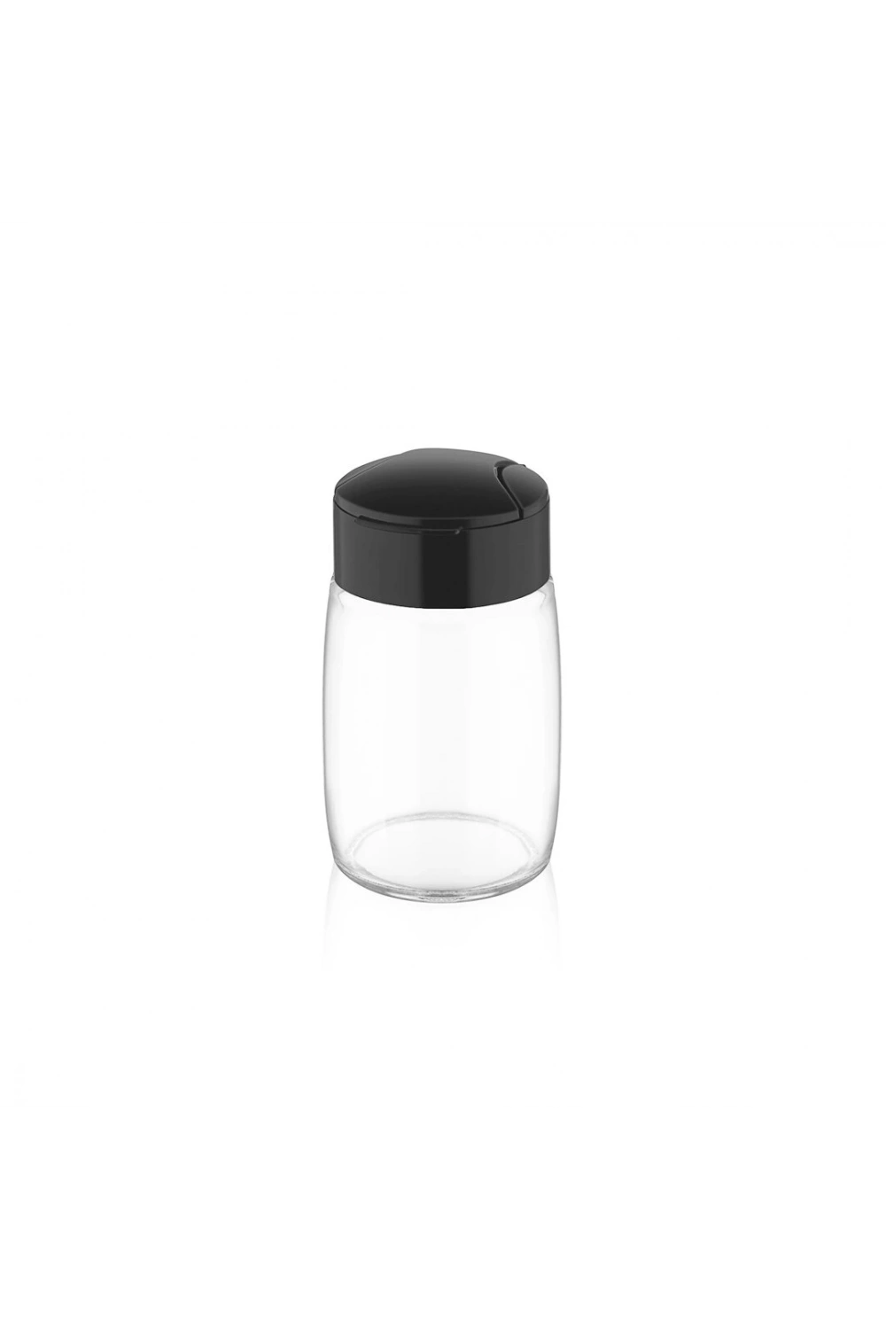 Qlux C-00272 Drop Oval ( Şeffaf Cam ) Tuzluk & Baharatlık ( 100cc ) ( Plastik Kapak= Tek Sitil Döküm )*40=k