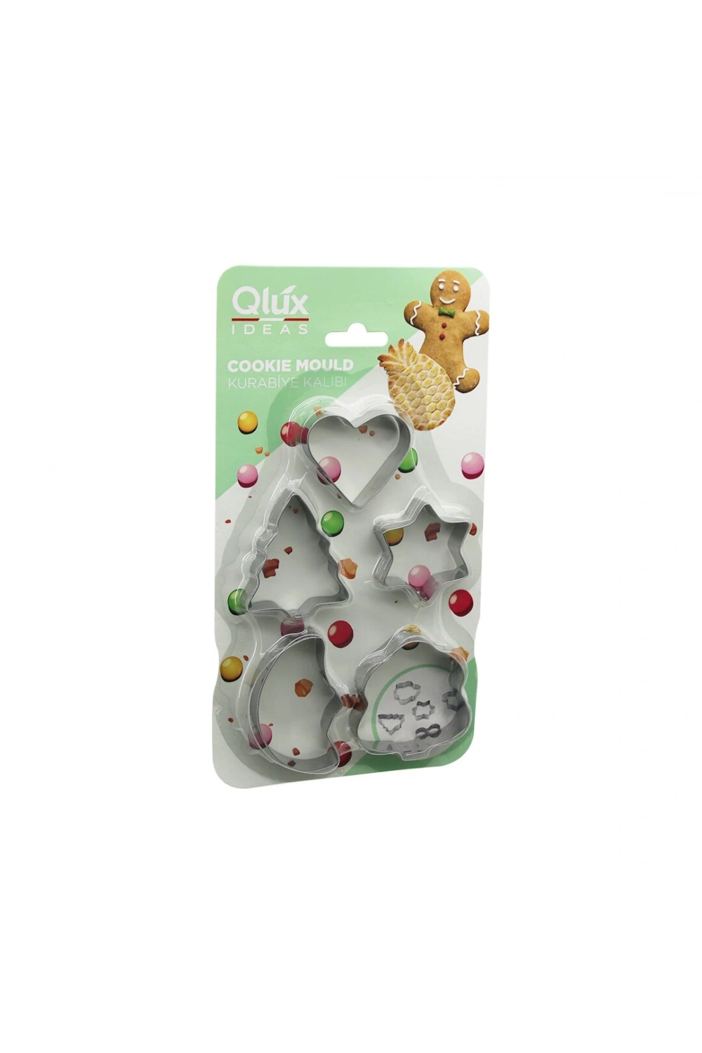 Qlux L-00155 ( 5pcs ) ( Metal ) Bisküvi Kurabiye Kalıp*36