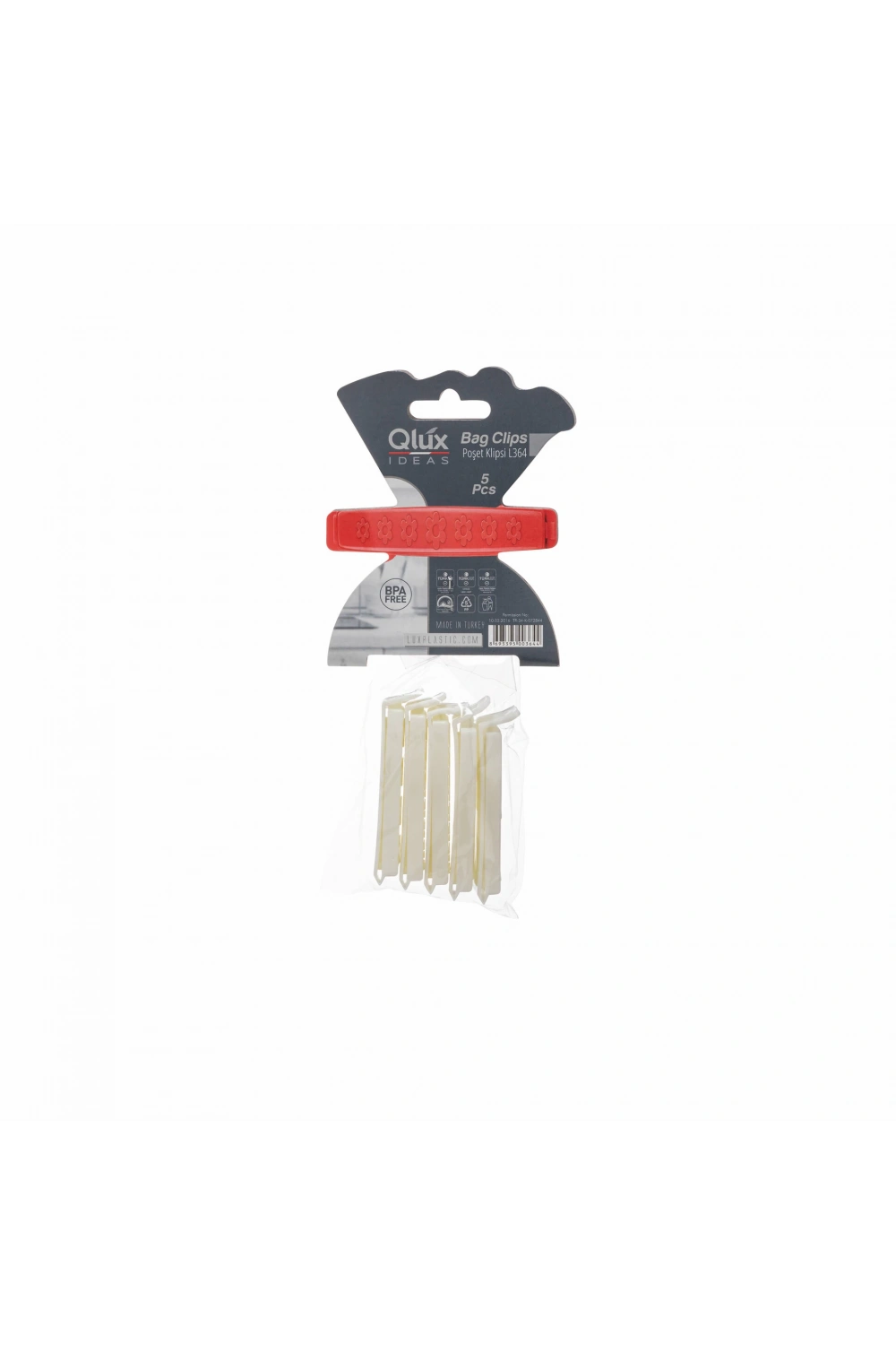 Qlux L-364 5pcs Küçük Poşet Klipsi*50