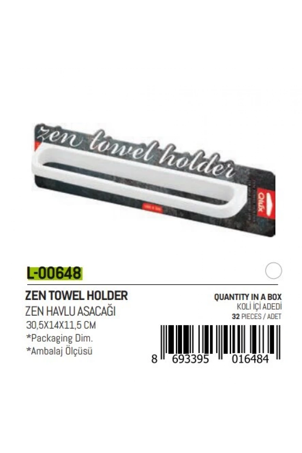 Qlux L-648 Zen Havlu Asacak*32