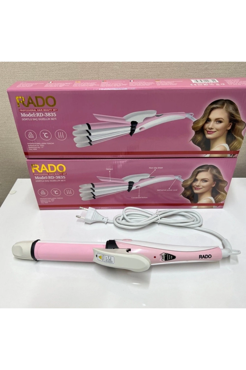 Rado Rd-3835 Şekillendirici Saç Güzellik Seti - 4lü, 60w