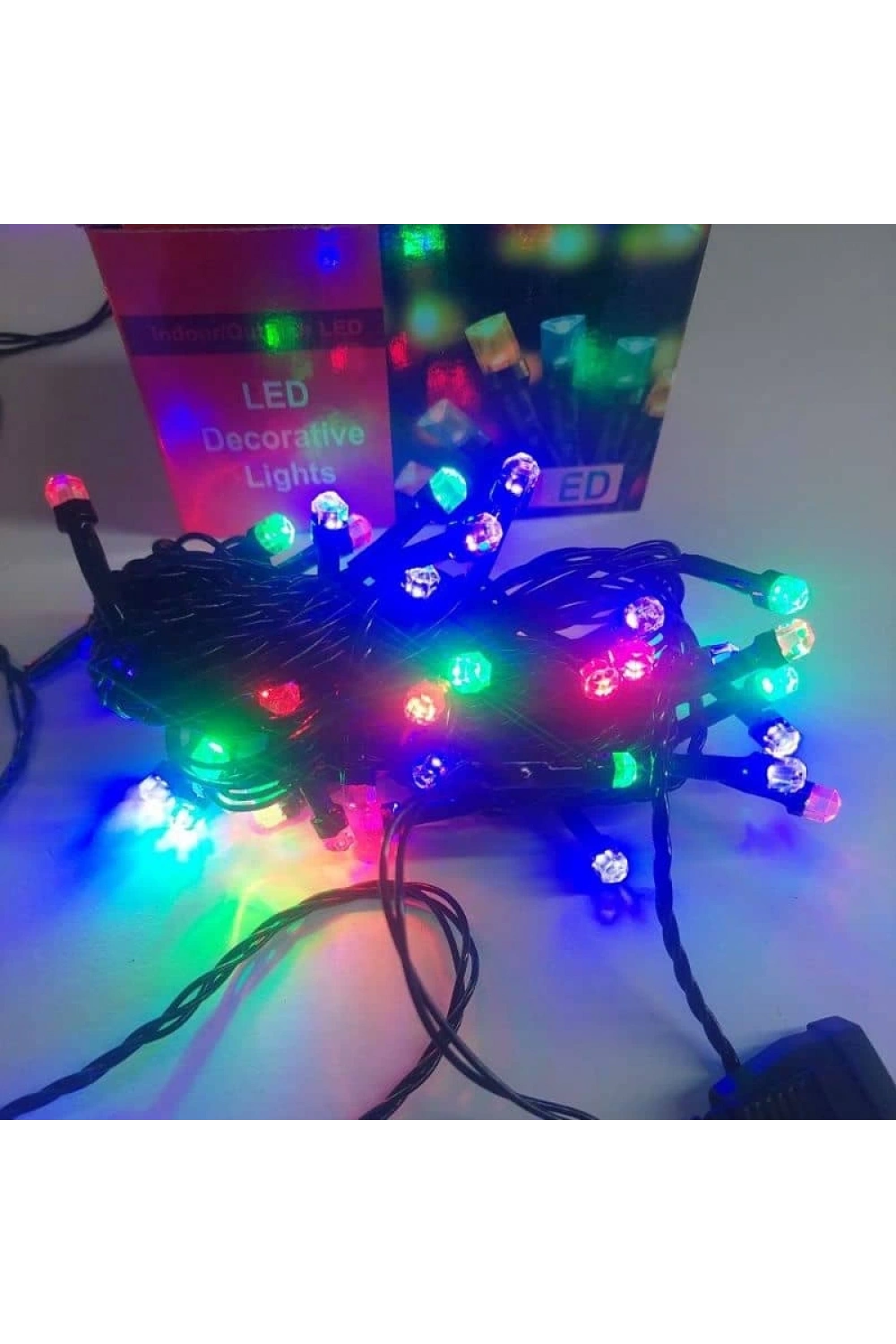 Rgb Renkli Işık Pirinç 10 Metre 100lü Ledli