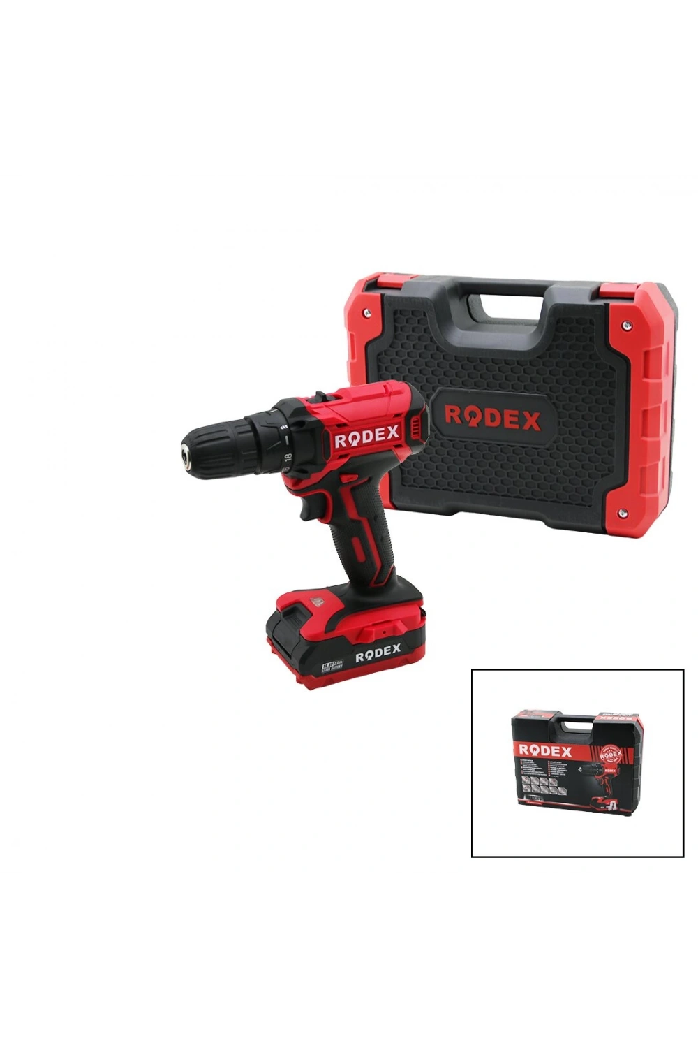 Rodex Rdx-3365 ( 2 Kademe Hız&vitesli ) (şarjlı=çift Batarya) (19pcs Uçlu) Matkap ( 0-350 / 0-1350 Rpm )( 16.8v / 2.0a Lı-ıon )*5