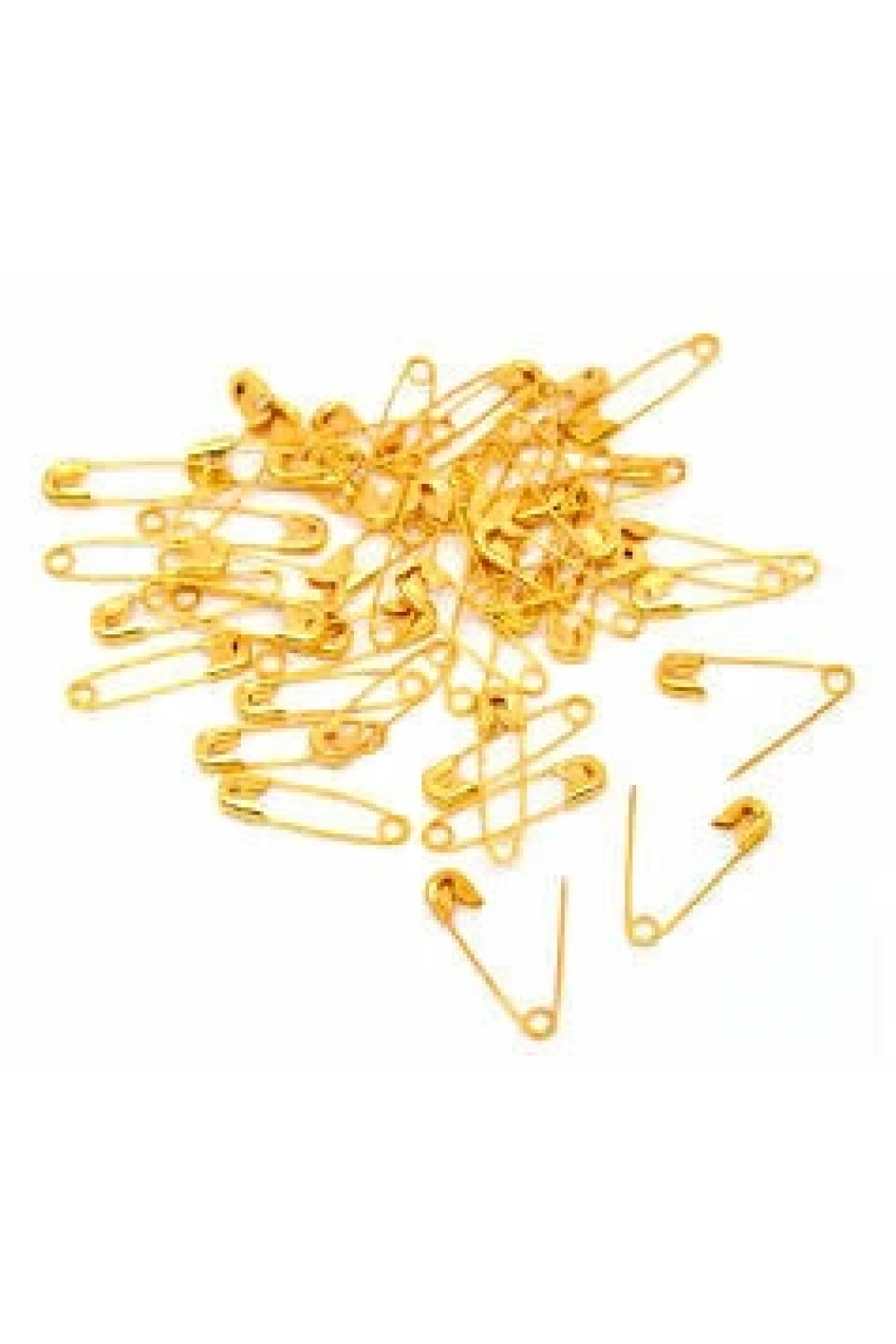 Safety Pıns ( Sarı ) ( No-00# ) ( 1 Great ) Çengelli İğne ( Dökme = 1728pcs=paket )*1x50