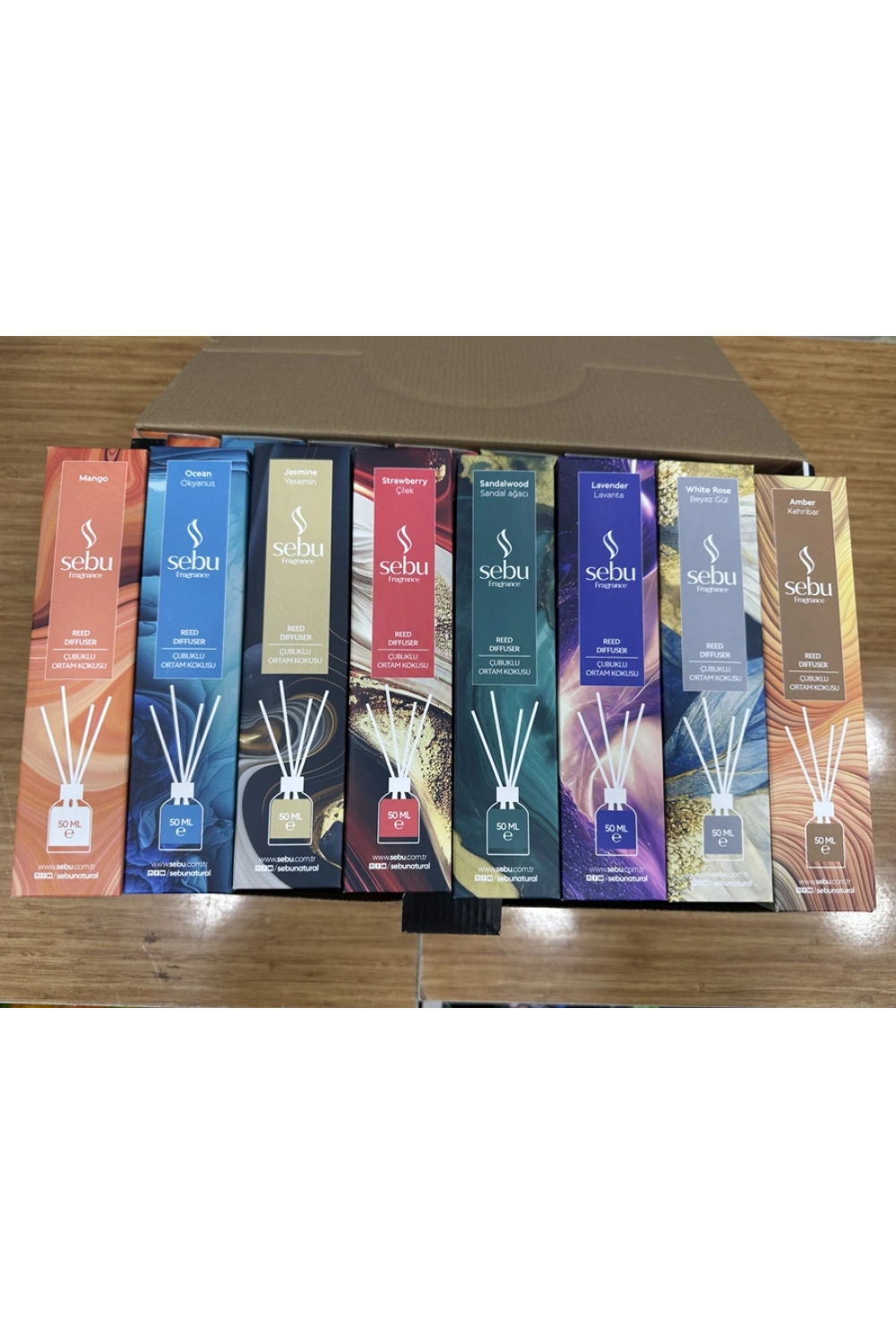 Sebu Bambu Çubuklu Oda Kokusu 50 Ml 8 Çeşit Stand