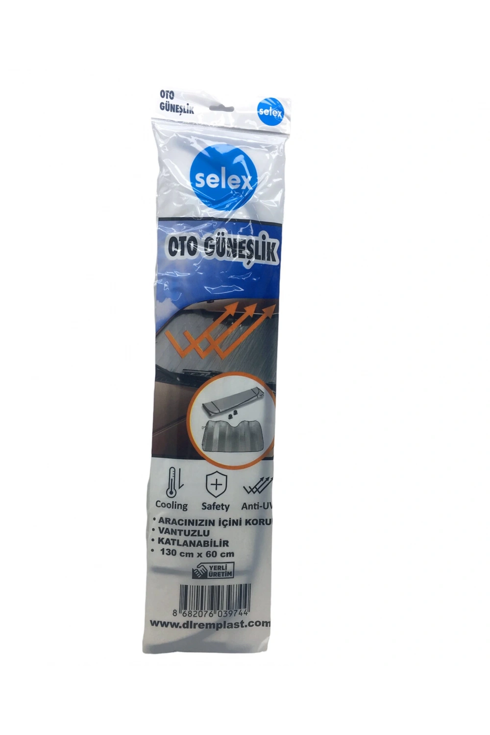 Selex-744 ( Eko ) Oto Araç Güneşlik Vantuzlu ( 130x60cm ) ( Brkt-039744 )*50