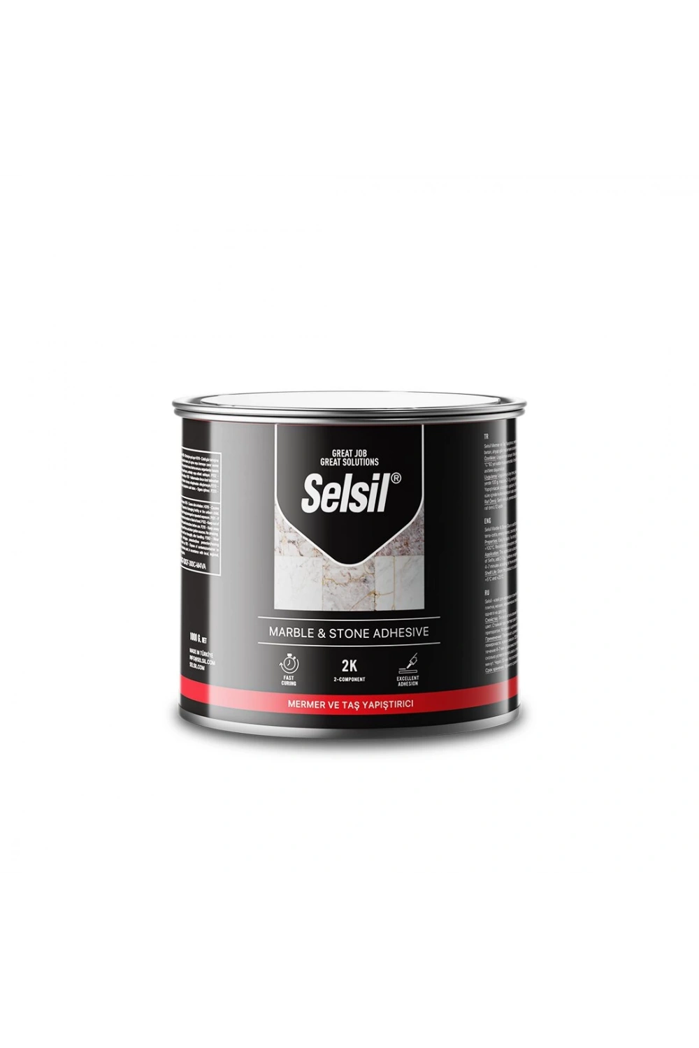 Selsil ( Mermer & Taş ) Teneke Seramik Yapıştırıcı 250gr*24=k
