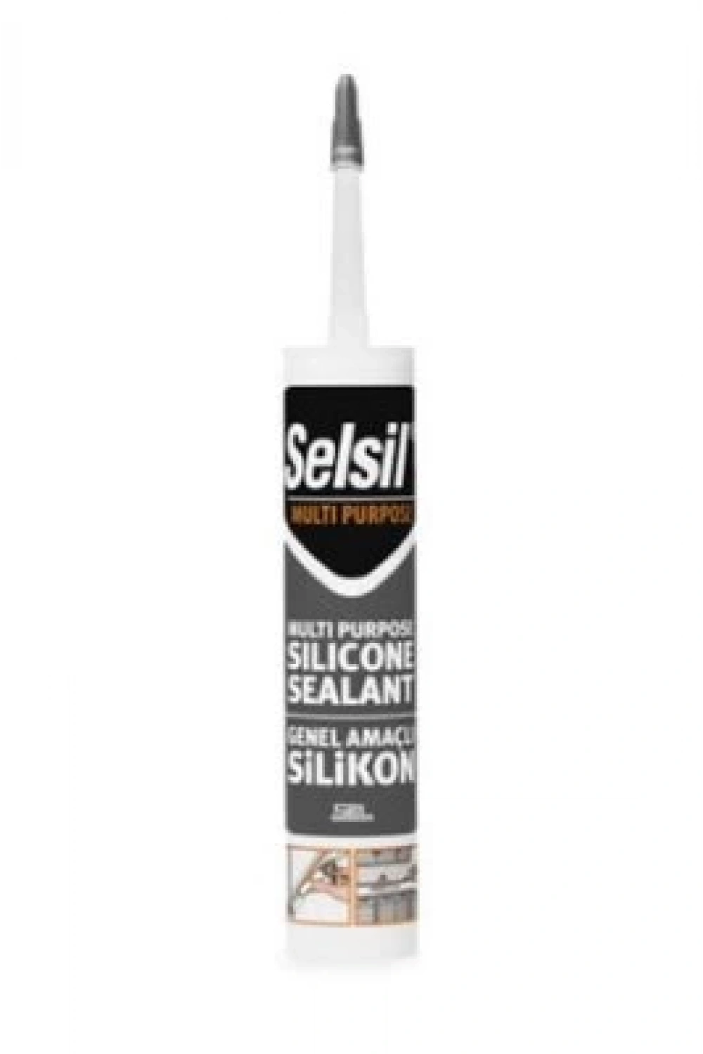 Selsil ( Siyah ) Üniversal Silikon 280 Gr*25=k