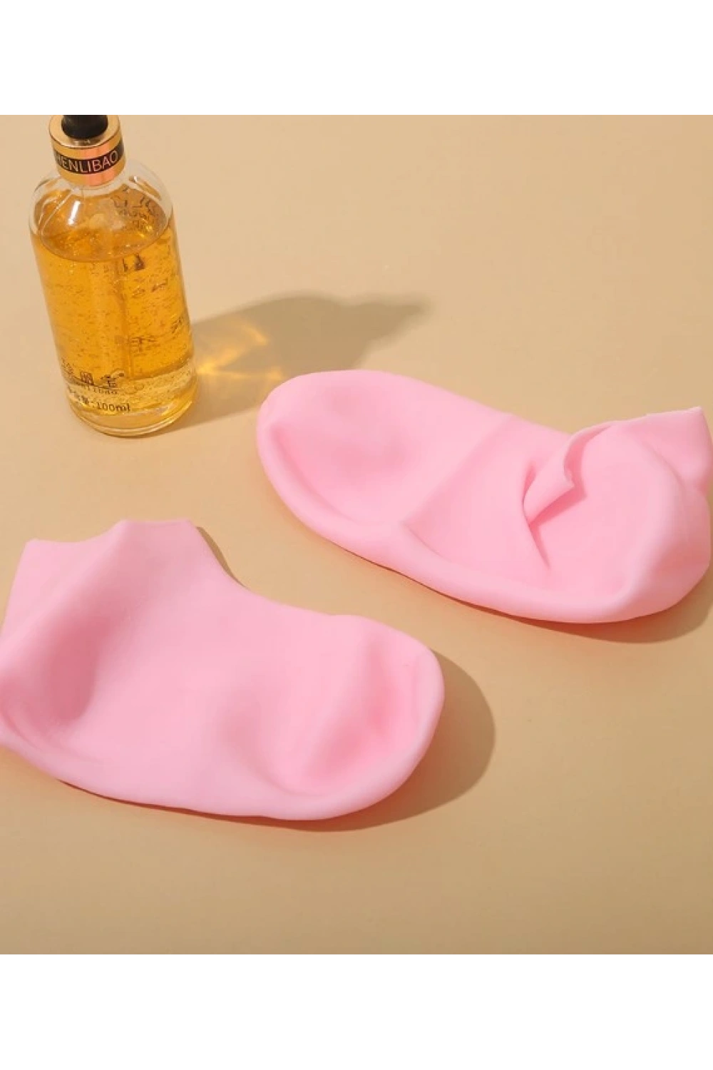 Silikon Nemlendirici Çorap Ayak Bakım Çorabı Pembe
