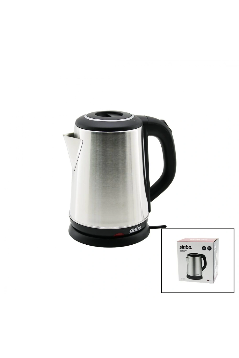 Sinbo Sk-8027 ( Çelik ) Kettle 1.8lt ( Gizli Rezistans & Kablosuz )*4