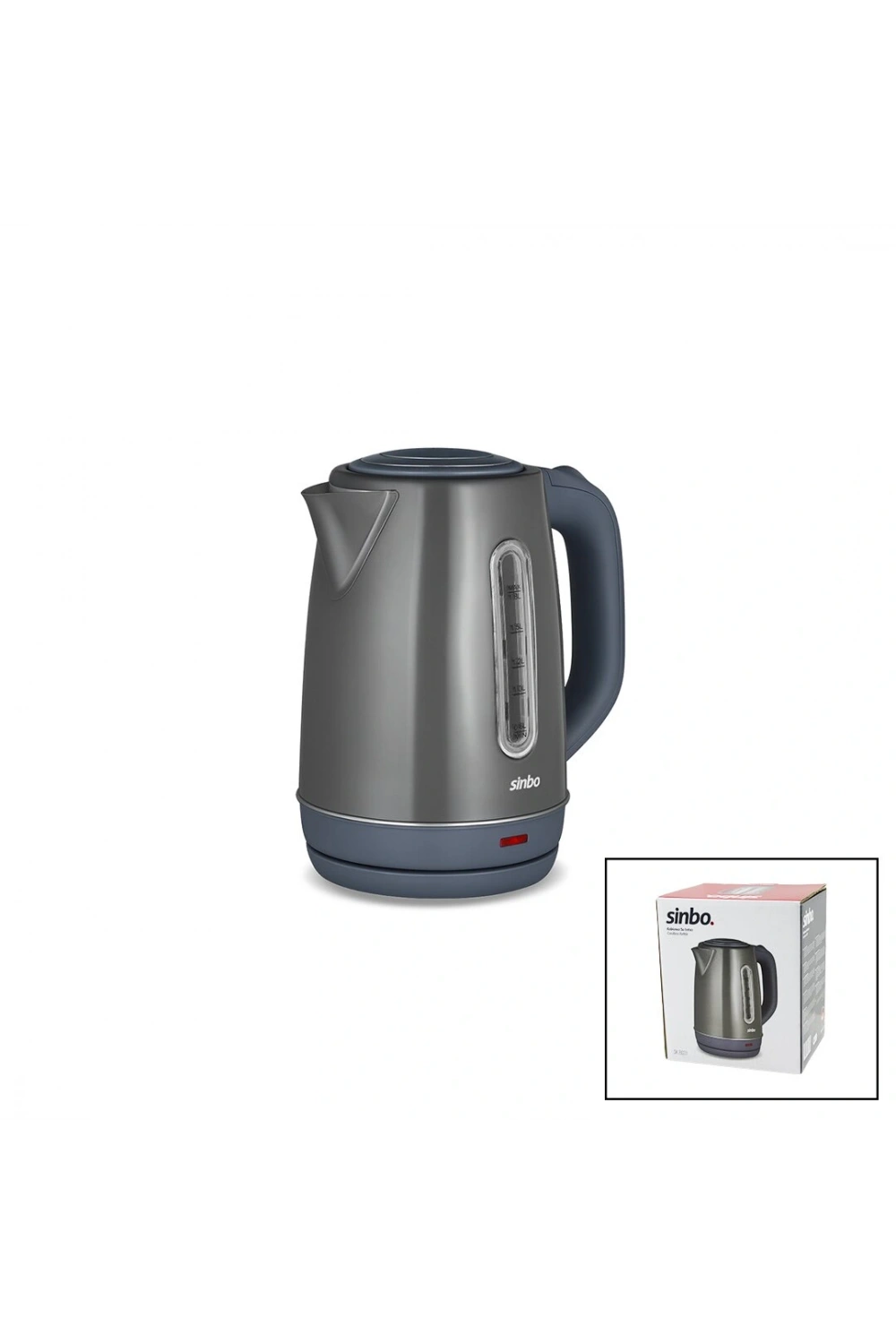 Sinbo Sk-8031 ( Gri ) ( Çelik ) Kettle Su Isıtıcısı (kablosuz Kullanım) ( 1.8lt ) (360° Dönebilme) (otomatik Kapanma)*4