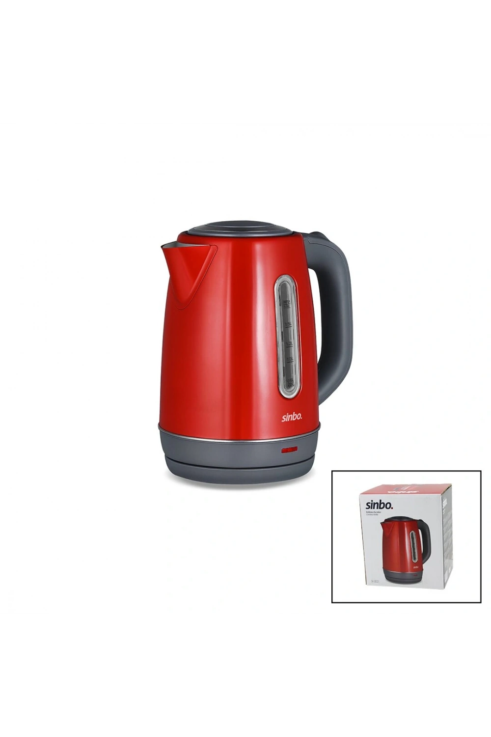 Sinbo Sk-8031 ( Kırmızı ) ( Çelik ) Kettle Su Isıtıcısı (kablosuz Kullanım) ( 1.8lt ) (360° Dönebilme) (otomatik Kapanma)*4