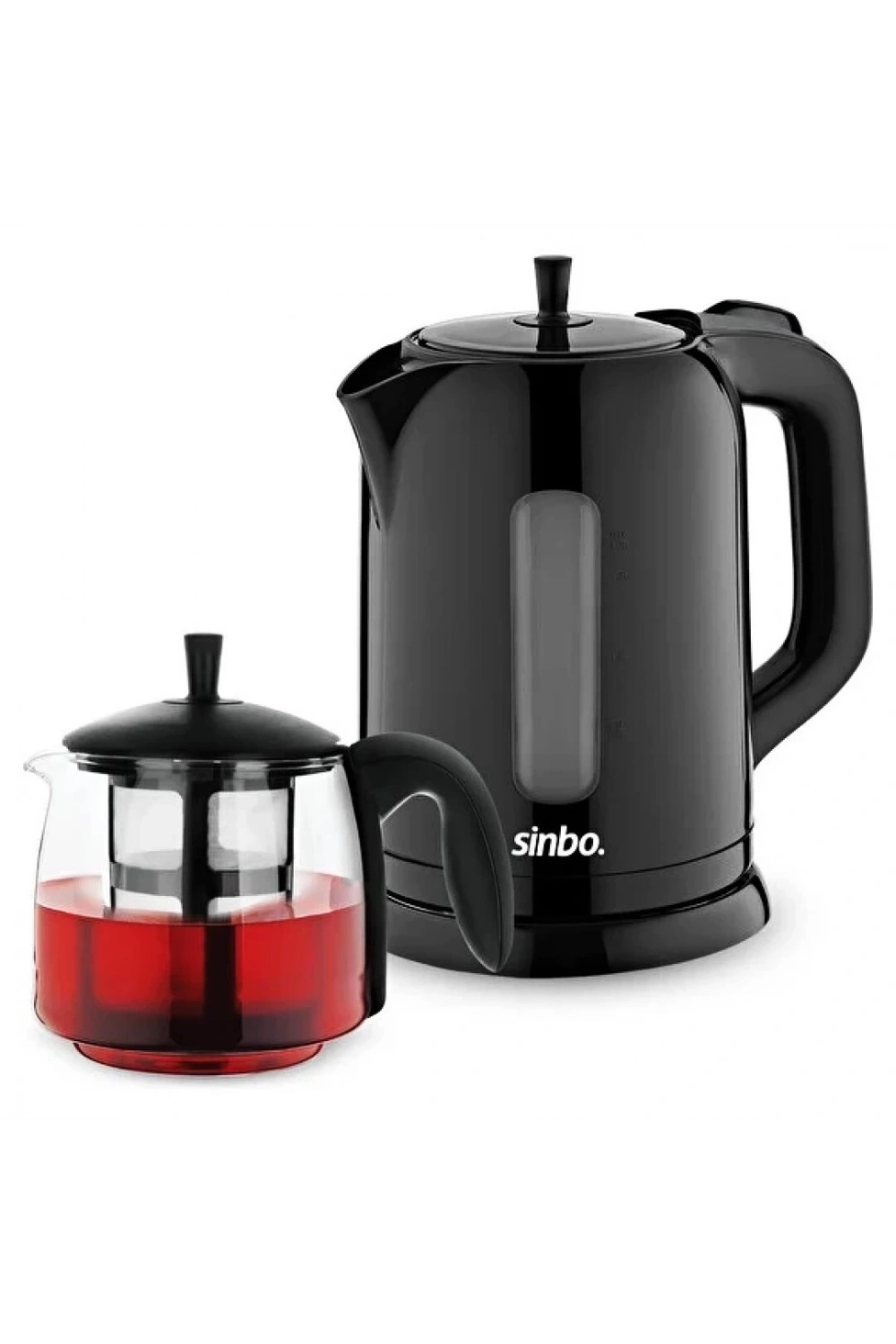 Sinbo Stm-5840 Elektrikli Cam Demlikli Plastik Çaycı Seti ( 1600w ) ( 1.7lt & 0.7lt )*4
