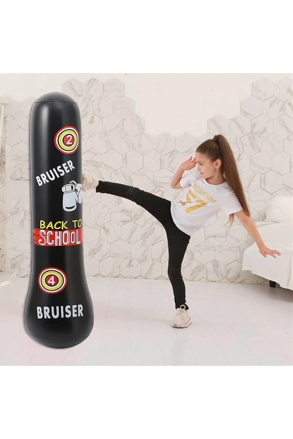 Şişme Boks Fitness Antrenman Dikey Kum Torbası Pvc