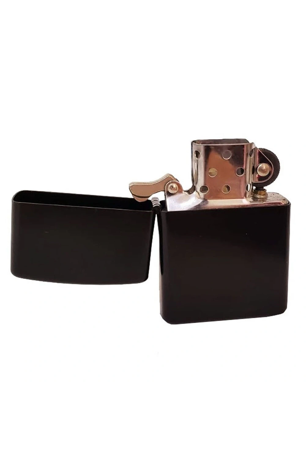 Siyah Düz Zippo Modeli Benzinli Çakmak