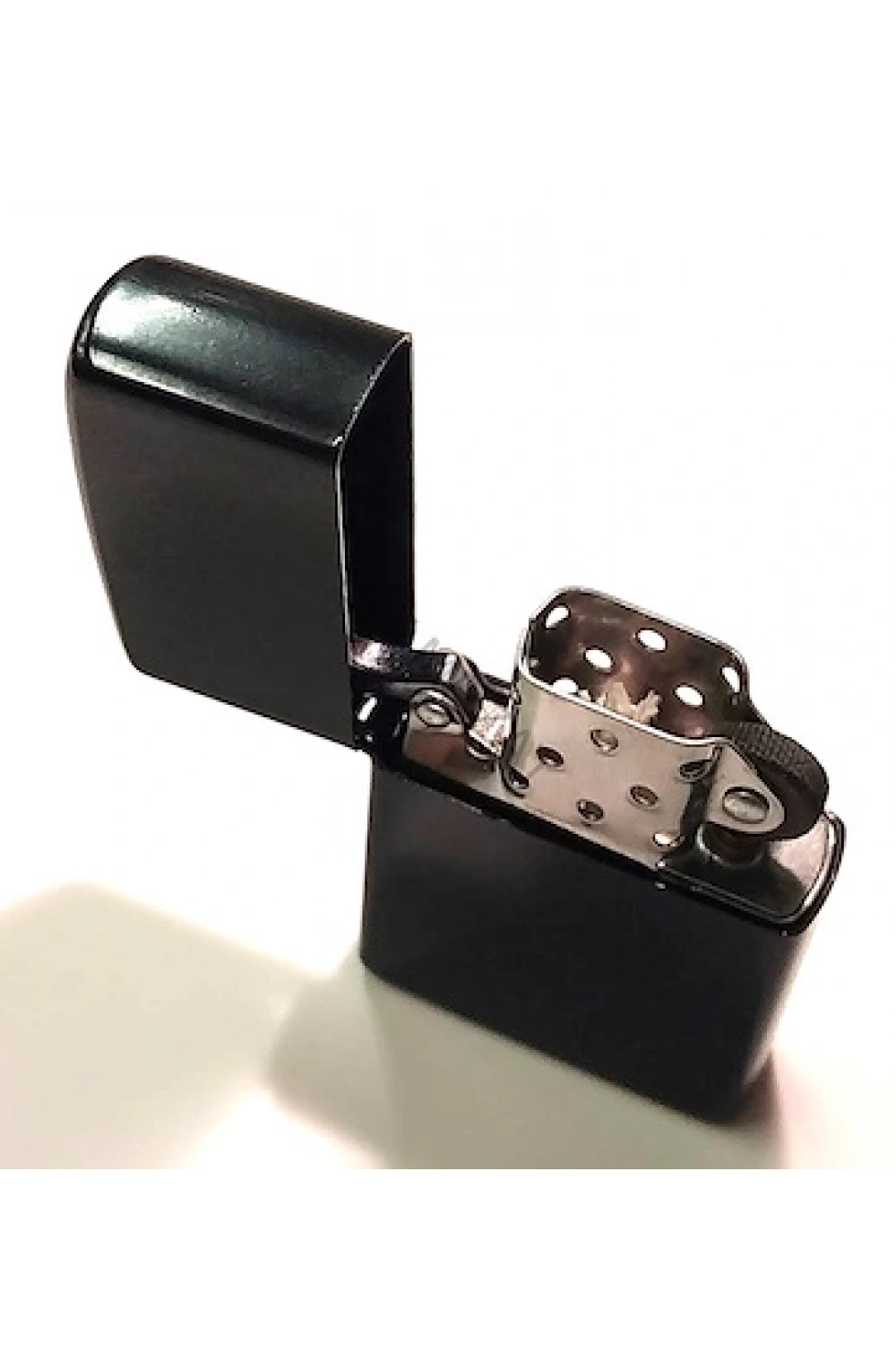 Siyah Düz Zippo Modeli Benzinli Çakmak