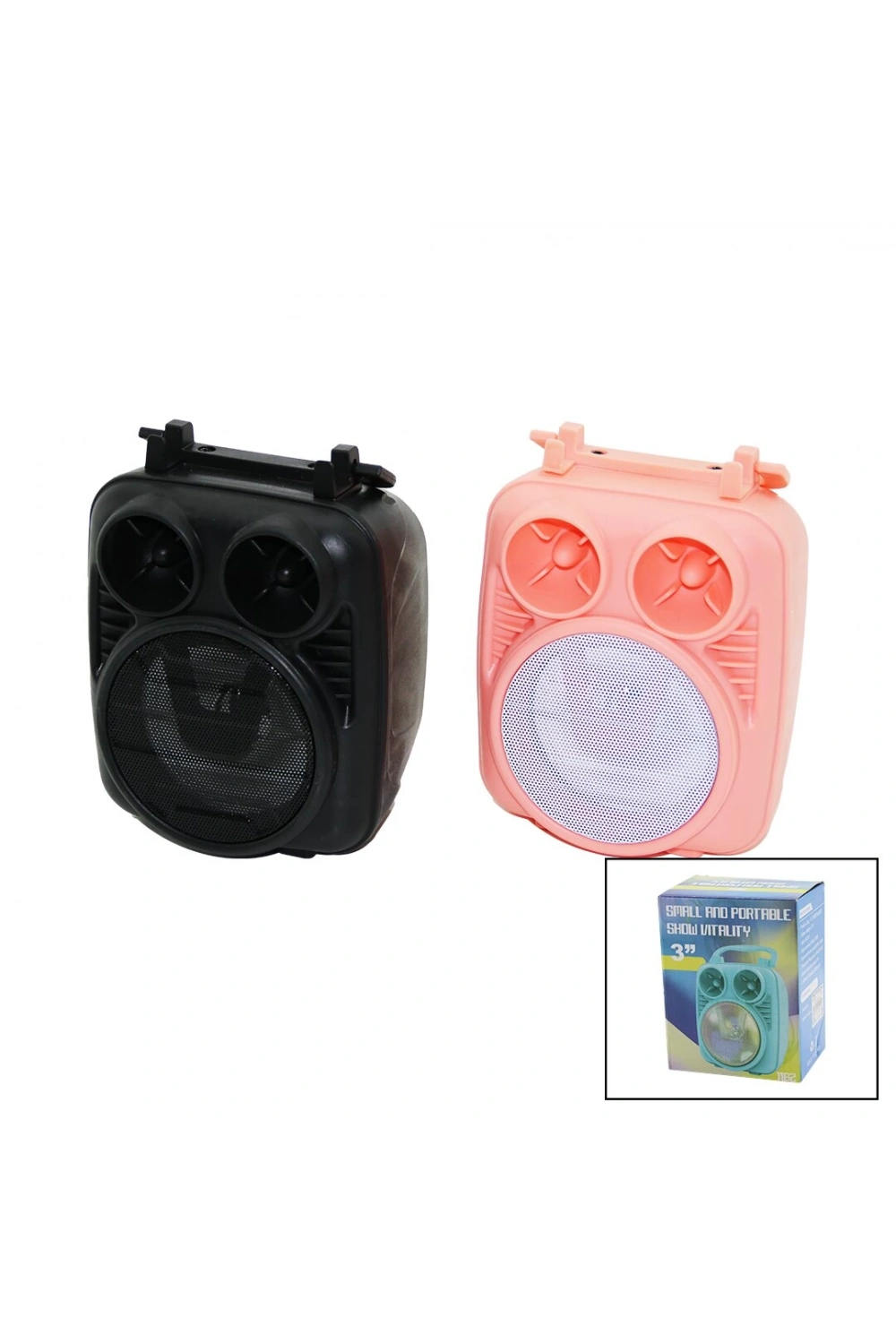Small And Portable Show Vıtalıty-1182 Pl-4512 ( 3 ) Bluetooth Speaker Hoparlör (usb Şarjlı) (sd Card & Usb Girişli)*100