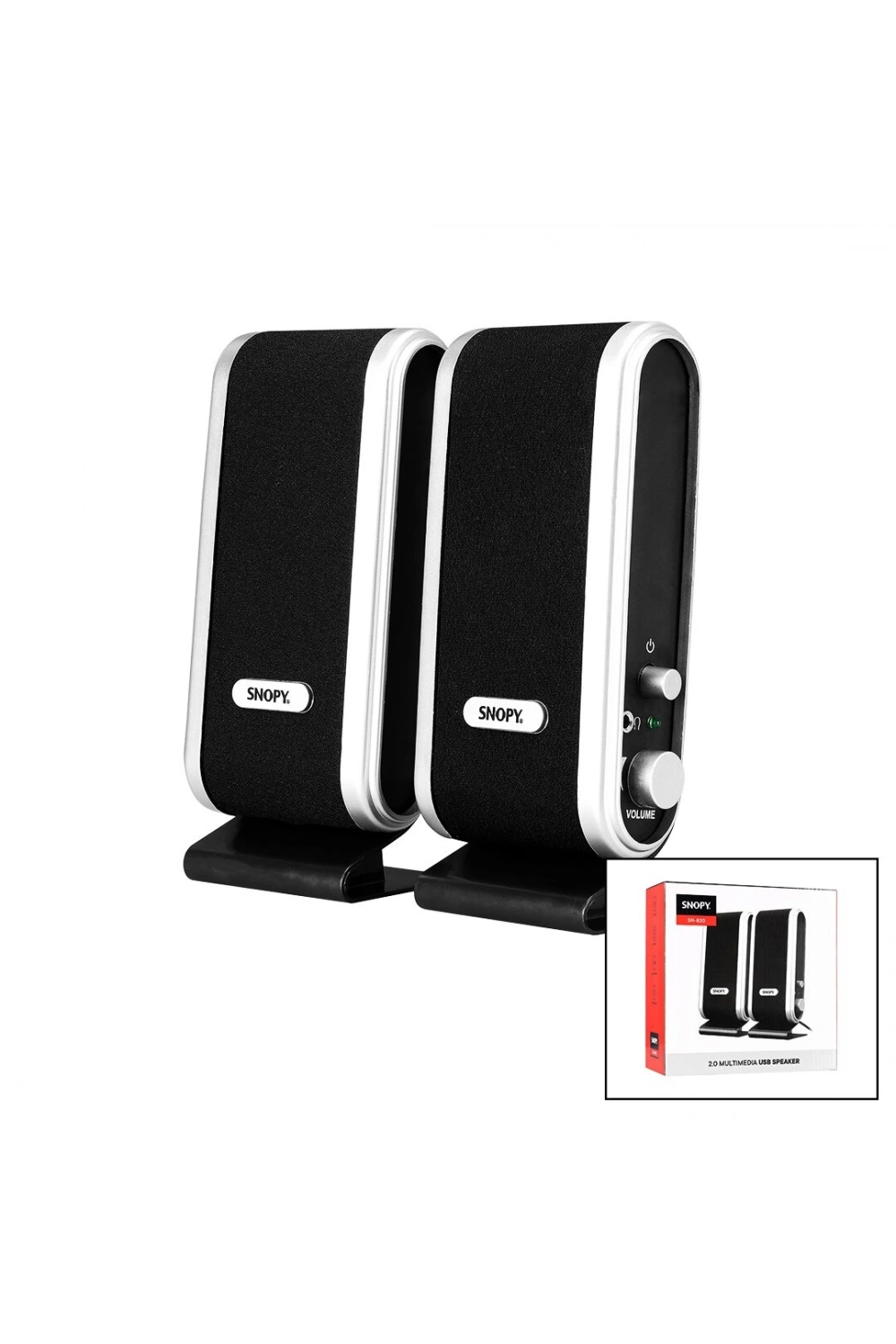 Snopy Sn-820 Usb 2.0 Multimedya 1+1 Hoparlör Speaker Set 4w*40