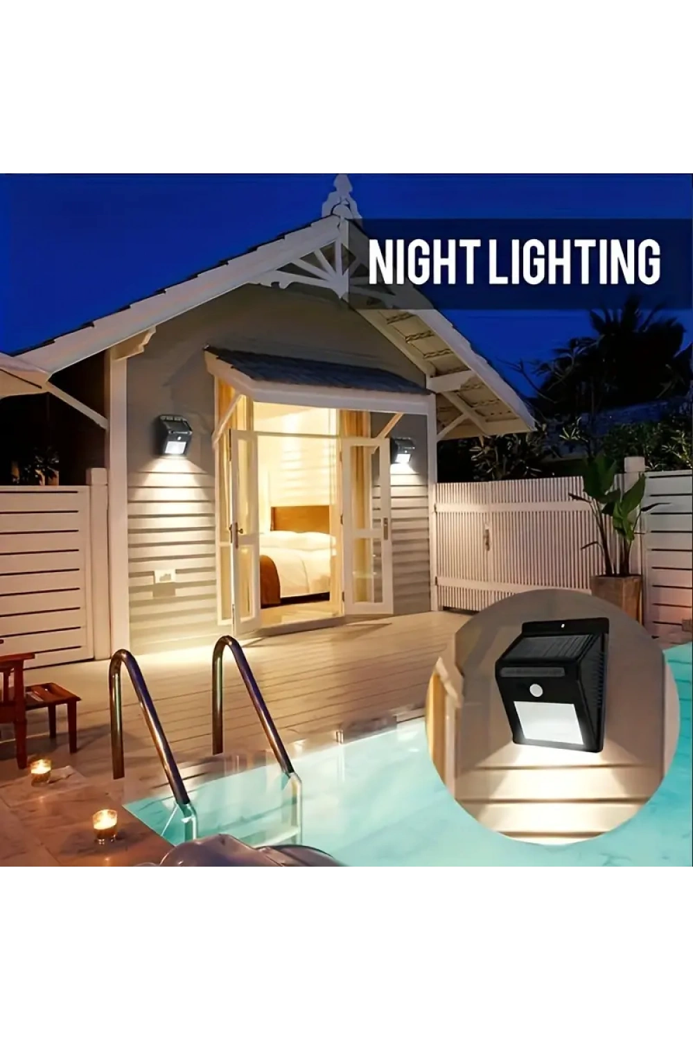 Solar Light Güneş Enerjili 20 Ledli Bahçe Aydınlatma