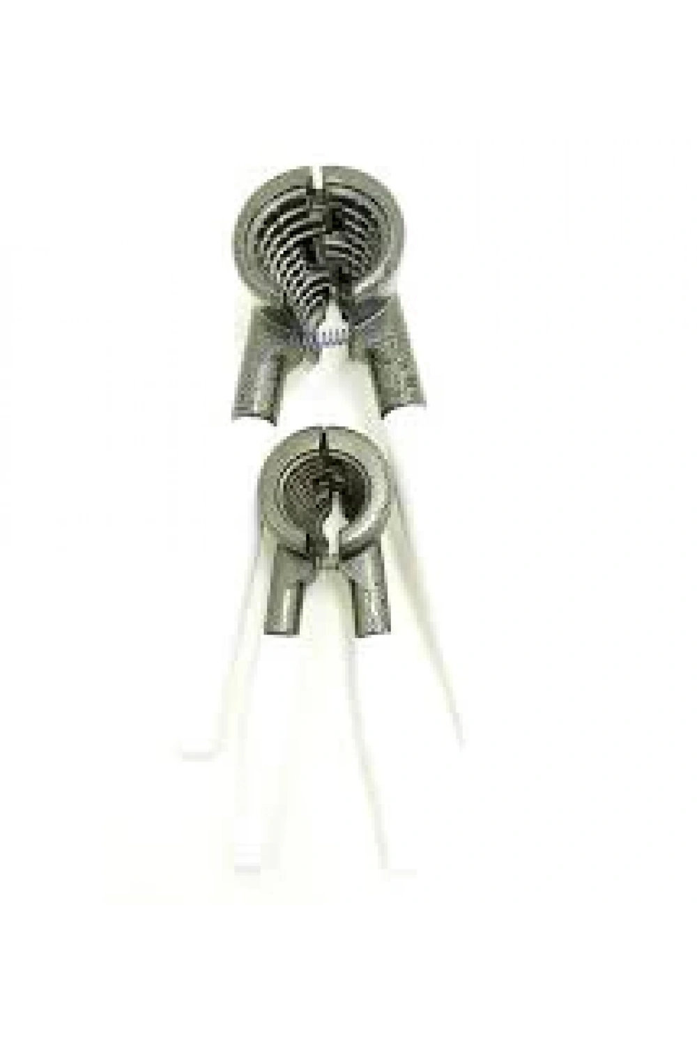 Star-927 ( 2pcs Set ) Metal Fındık & Ceviz Kıracak Beyaz Saplı*40