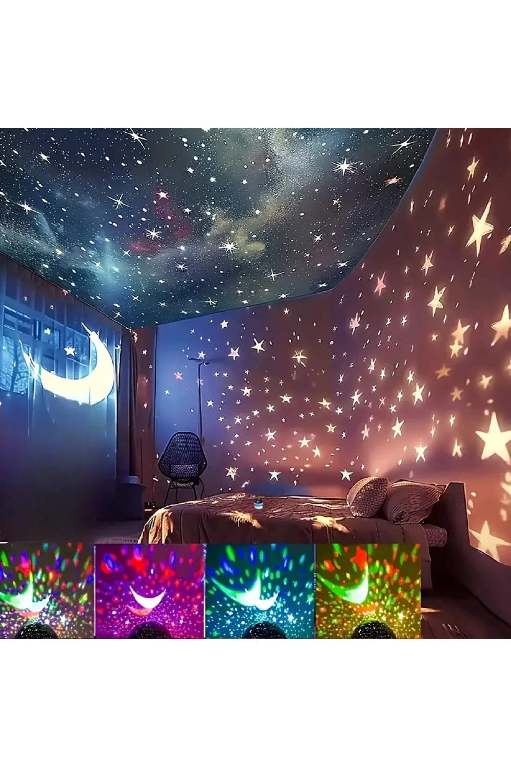Starmaster Yıldız Yansıtmalı Küre Tip Gece Lambası