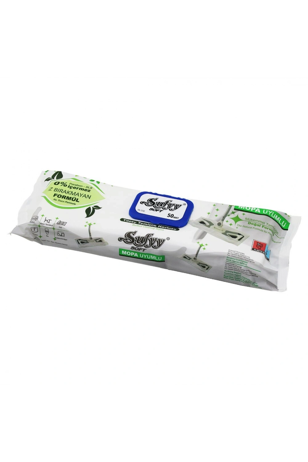 Sufyy Soft ( Mop Havlusu & Yüzey ) ( 50pcs ) Ekstra Kalın & Büyük Islak Mendil*10=k