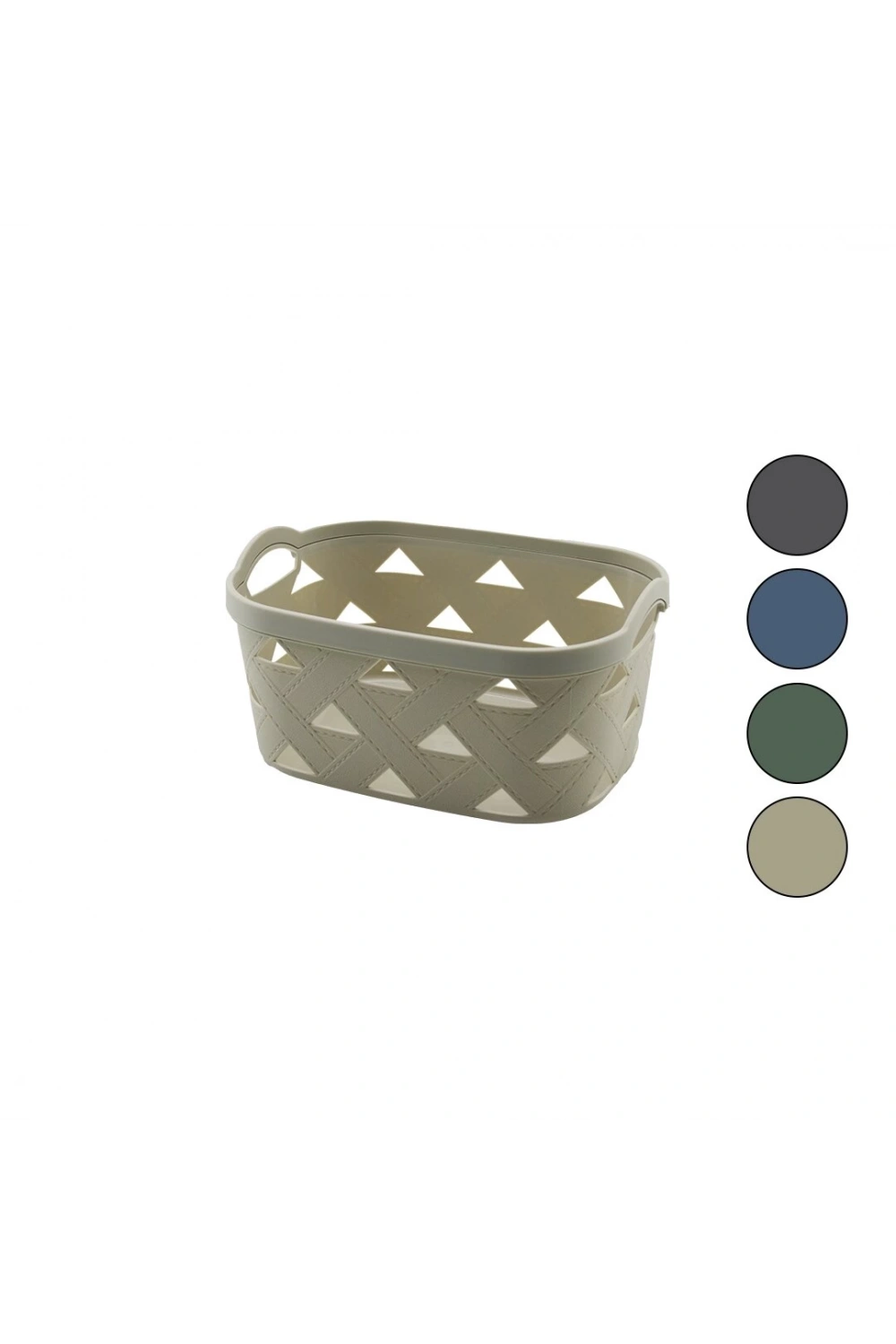 Sunplast Sd-5003 ( No-3 ) ( 3.8lt ) Çok Amaçlı Sepet ( Deri Görünüm Desenli ) (renkli Plastik) (çift Dahili Kulp)*36=k
