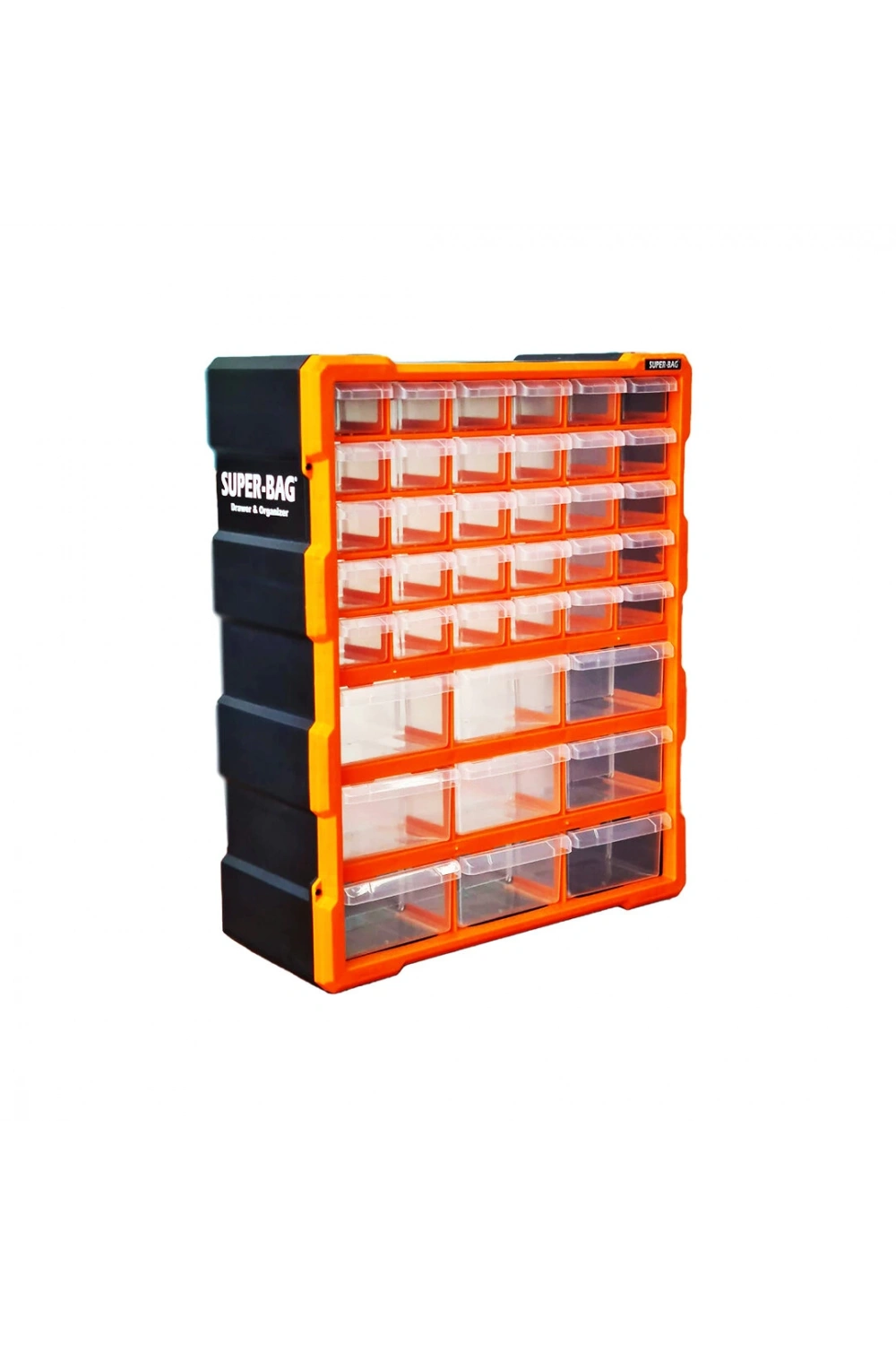 Super-bag Asr-6001 ( 39lu Byk ) ( 9byk+30kçk ) Monoblok Çekmece Seti ( 38.1x15.7x47.5cm )*4