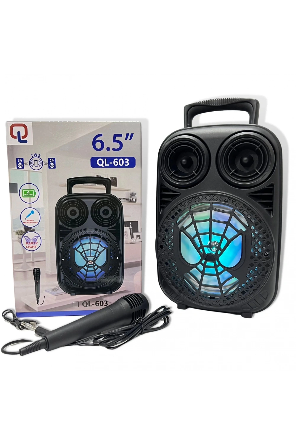 Taşınabilir 6,5 İnç Açık Hava Kablosuz Bluetooth Hoparlör Ql-603