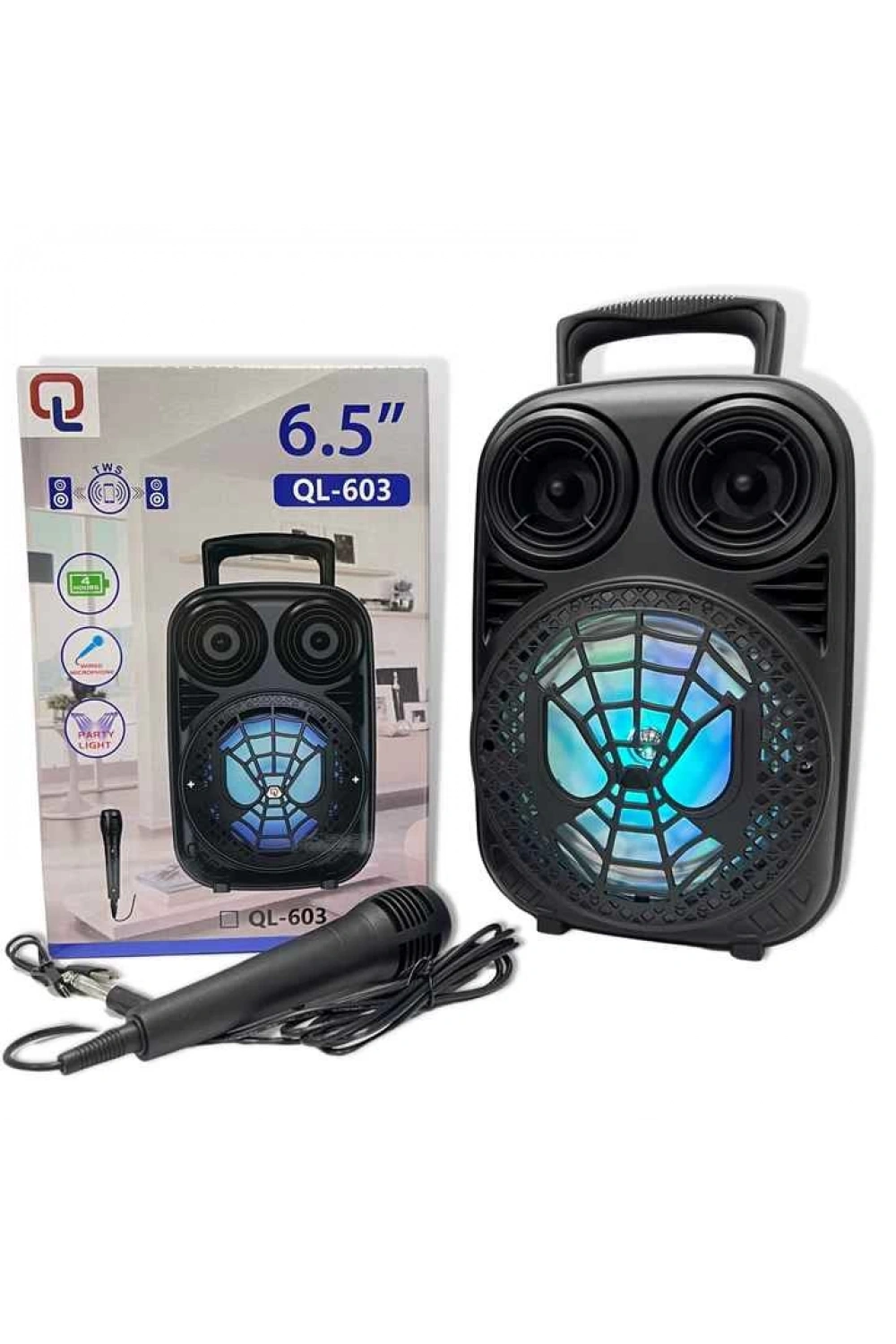 Taşınabilir 6,5 İnç Açık Hava Kablosuz Bluetooth Hoparlör Ql-603