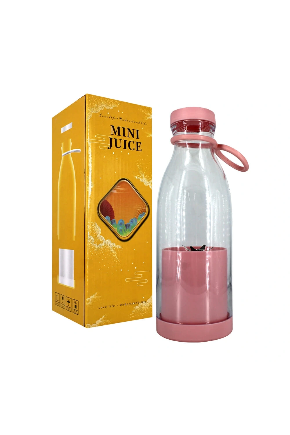 Taşınabilir Mini Şarjlı Blender Meyve Sıkacağı Smoothie Shake Yapıcı B-008